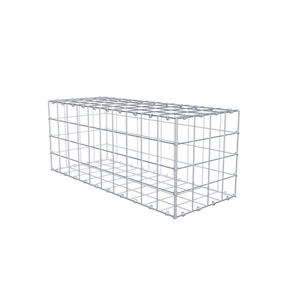 Gabion 100 cm x 40 cm x 40 cm (L x H x P), mailles 10 cm x 10 cm, anneau en C
