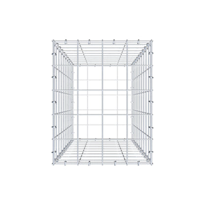 Gavión 100 cm x 40 cm x 50 cm (L x A x P), malla 10 cm x 10 cm, anillo en C