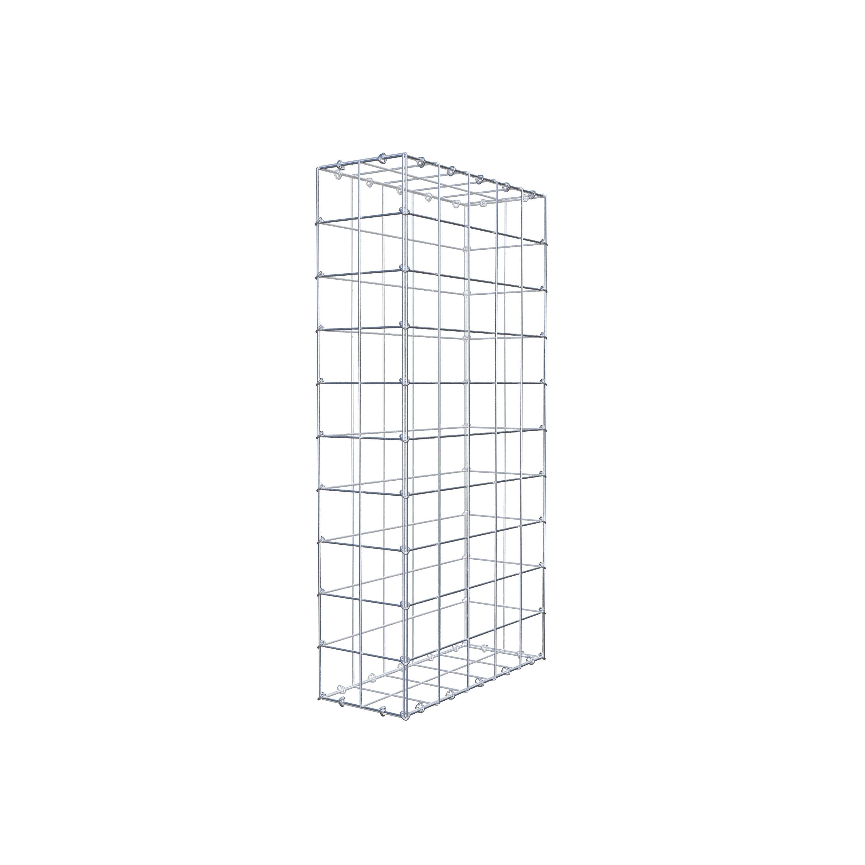 Schanskorf 100 cm x 50 cm x 20 cm (L x H x D), maaswijdte 10 cm x 10 cm, C-ring