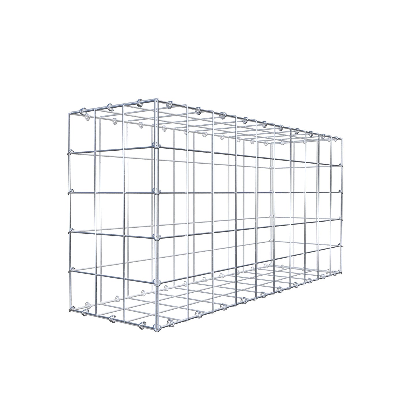 Gabion 100 cm x 50 cm x 30 cm (L x H x P), maille 10 cm x 10 cm, anneau en C