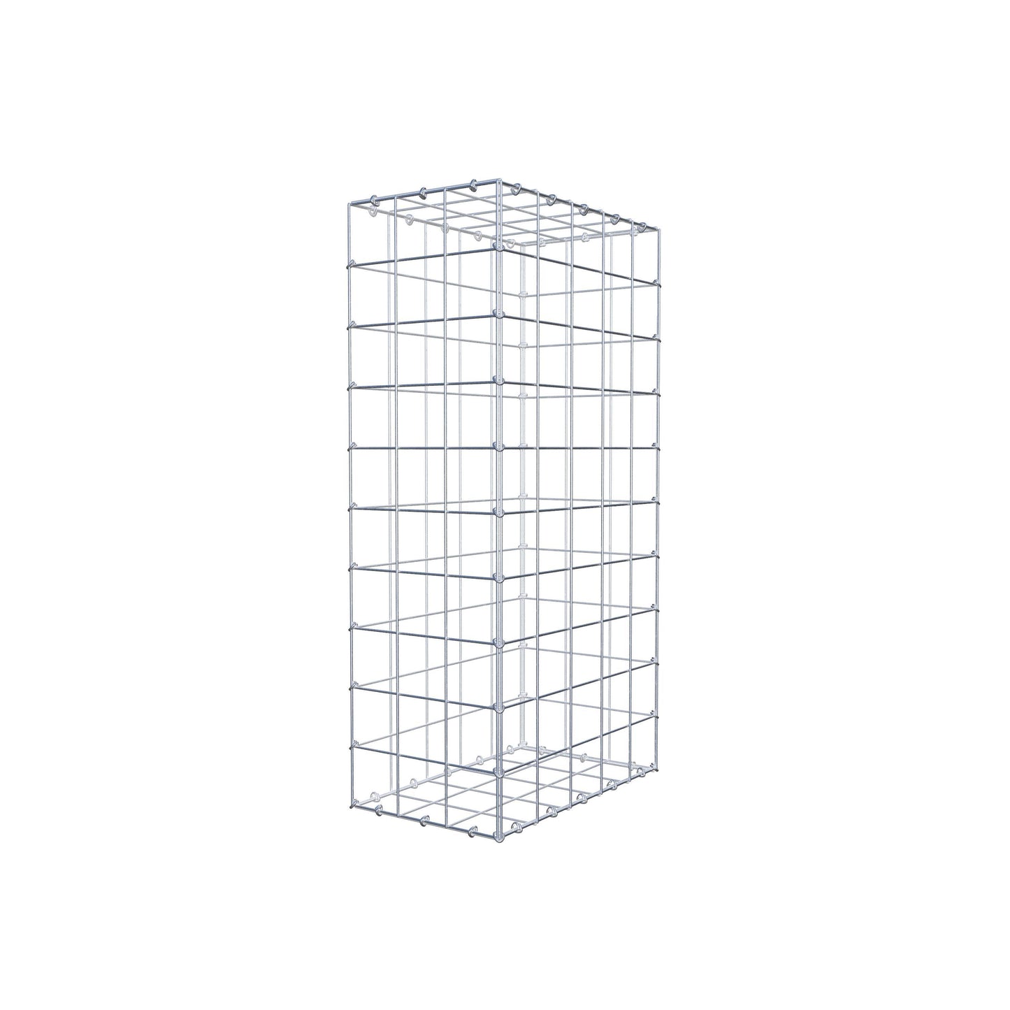 Gabion 100 cm x 50 cm x 30 cm (L x H x P), maille 10 cm x 10 cm, anneau en C