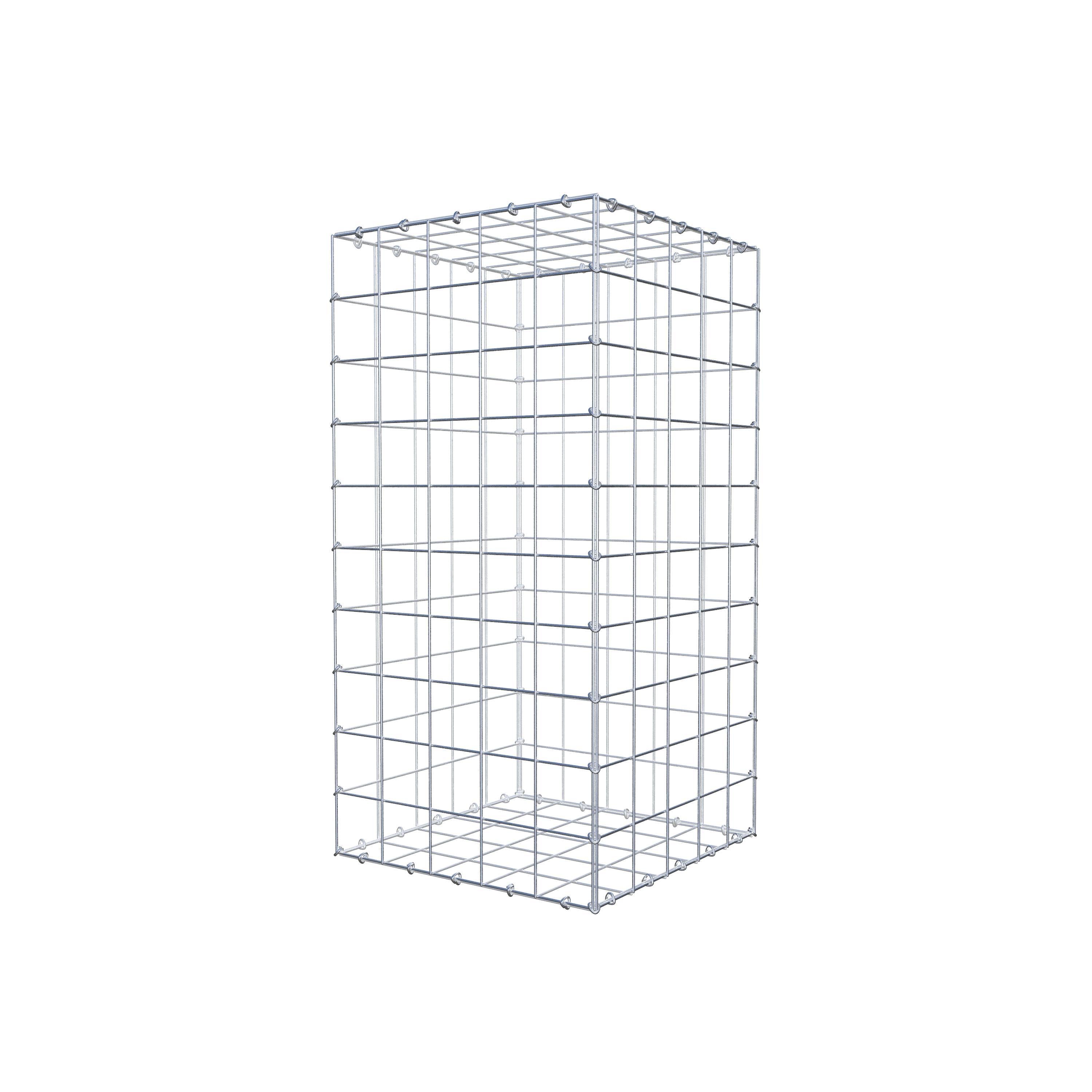 Schanskorf 100 cm x 50 cm x 50 cm (L x H x D), maaswijdte 10 cm x 10 cm, C-ring