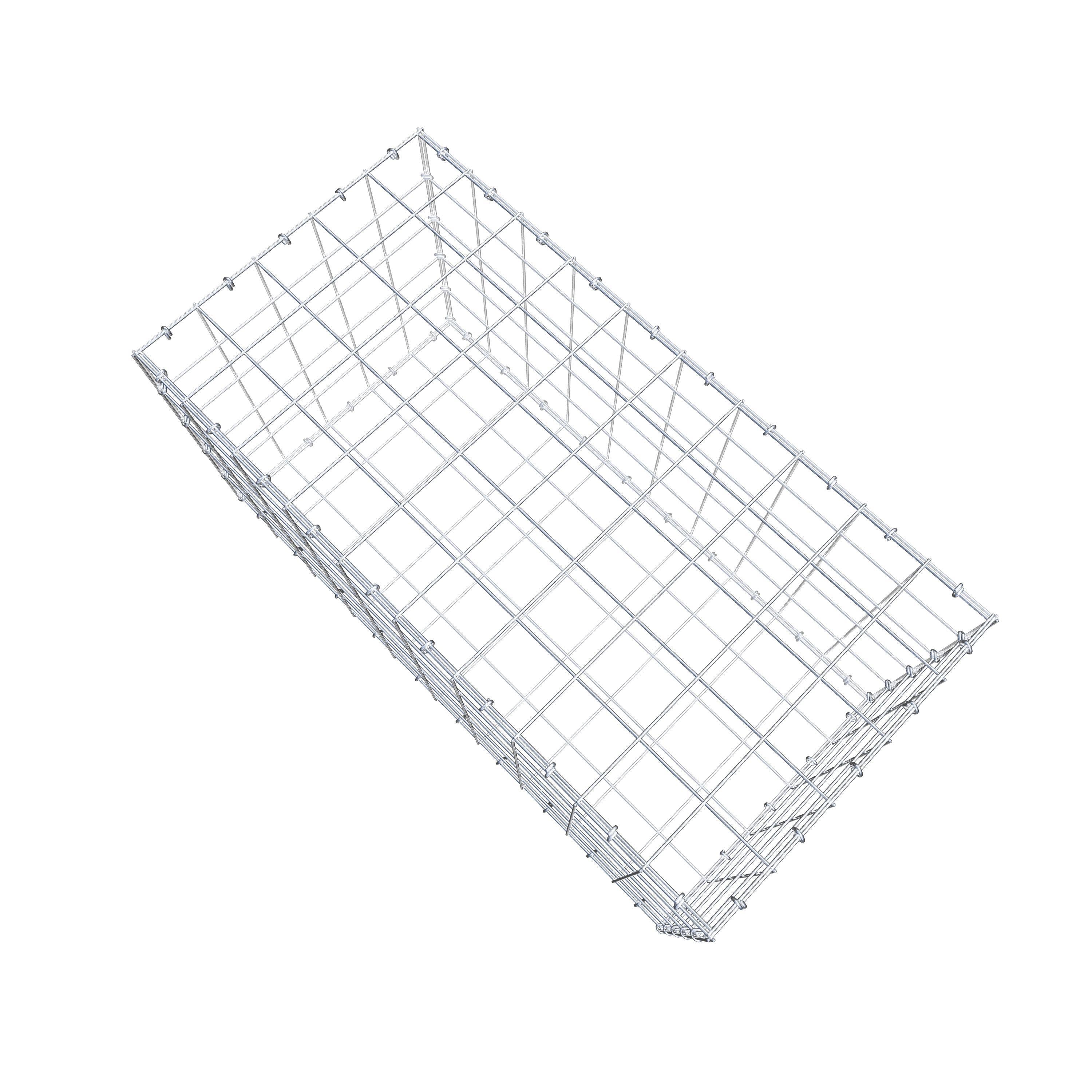 Schanskorf 100 cm x 50 cm x 50 cm (L x H x D), maaswijdte 10 cm x 10 cm, C-ring