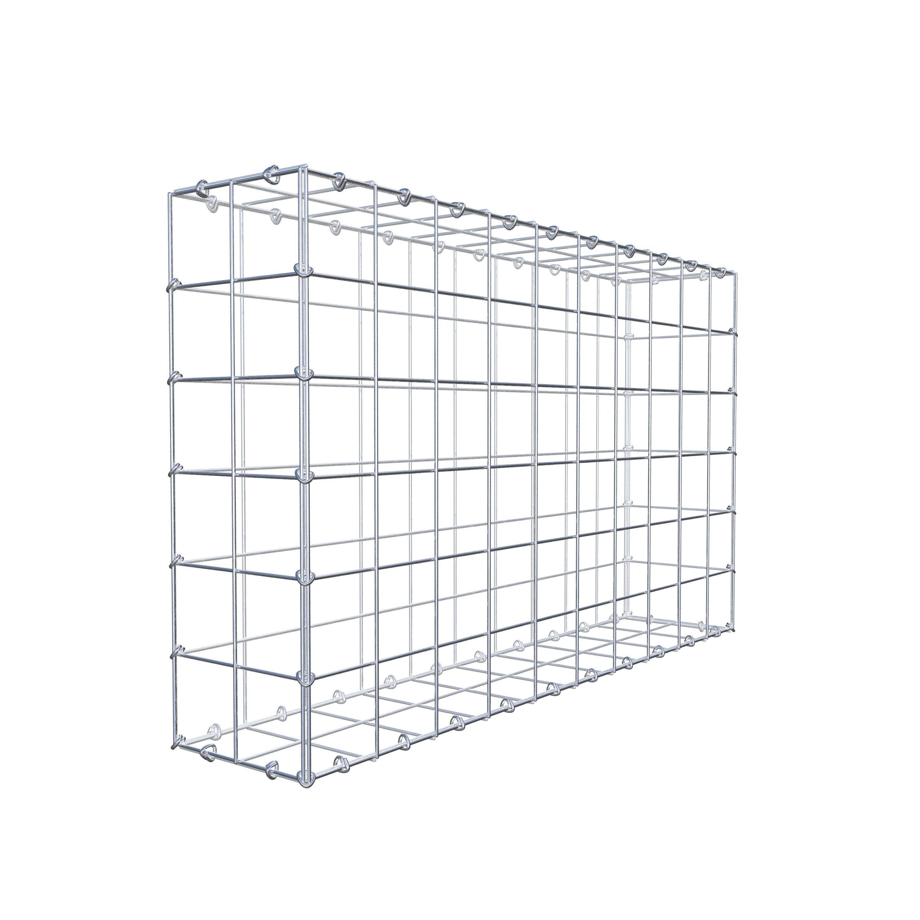 Schanskorf 100 cm x 60 cm x 20 cm (L x H x D), maaswijdte 10 cm x 10 cm, C-ring