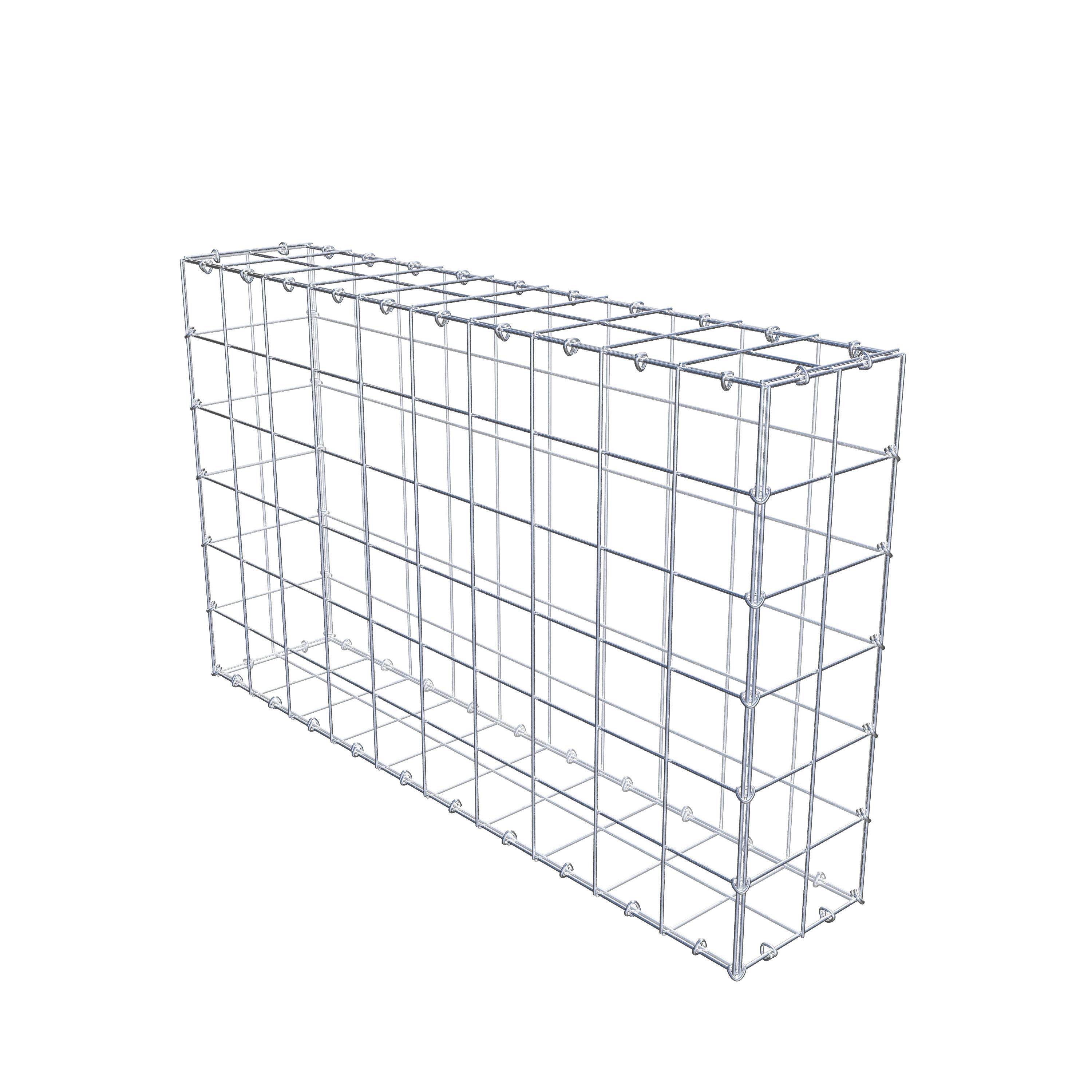 Schanskorf 100 cm x 60 cm x 20 cm (L x H x D), maaswijdte 10 cm x 10 cm, C-ring