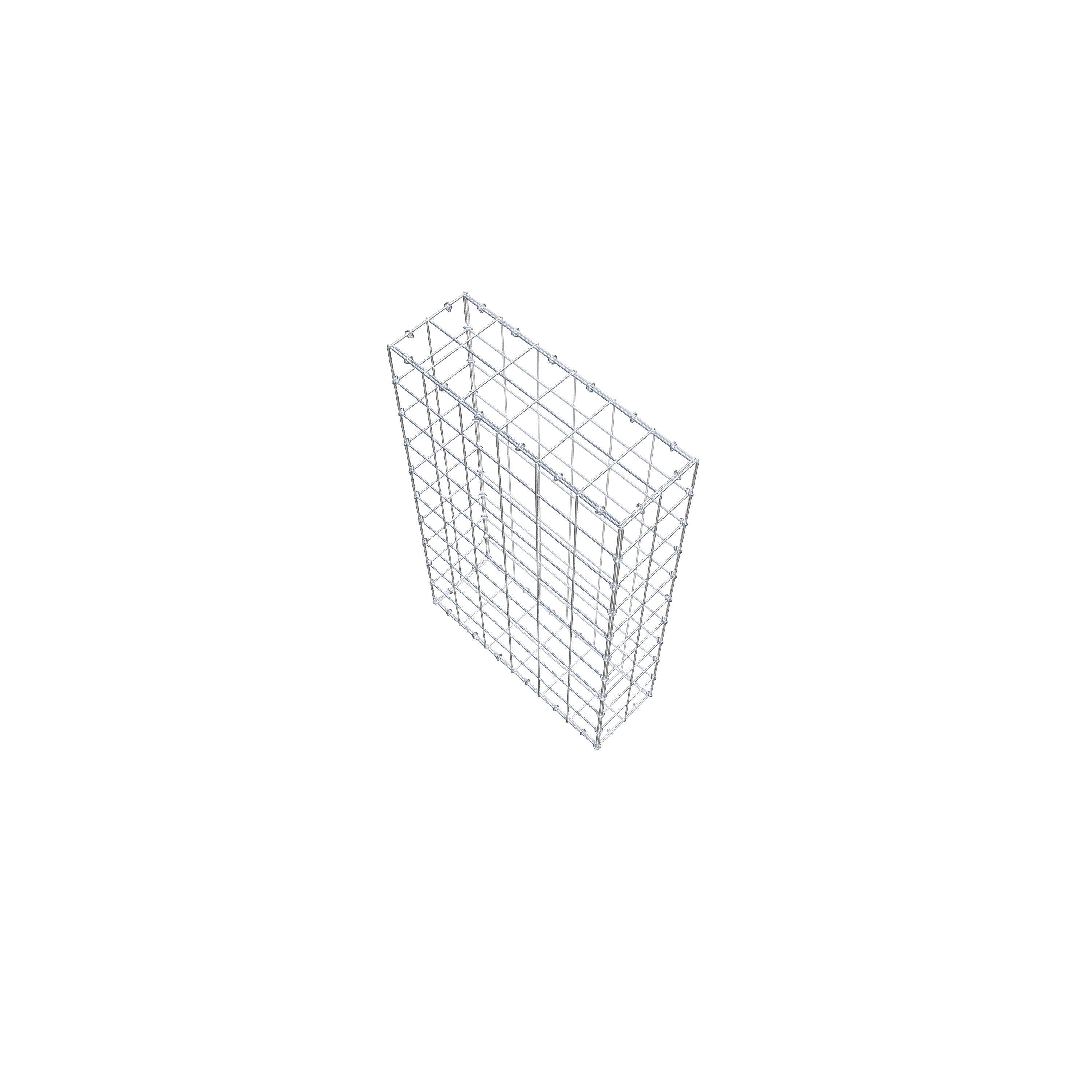 Schanskorf 100 cm x 60 cm x 20 cm (L x H x D), maaswijdte 10 cm x 10 cm, C-ring