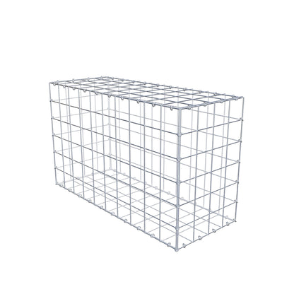 Gabion 100 cm x 60 cm x 40 cm (L x H x D), mesh size 10 cm x 10 cm, C-ring