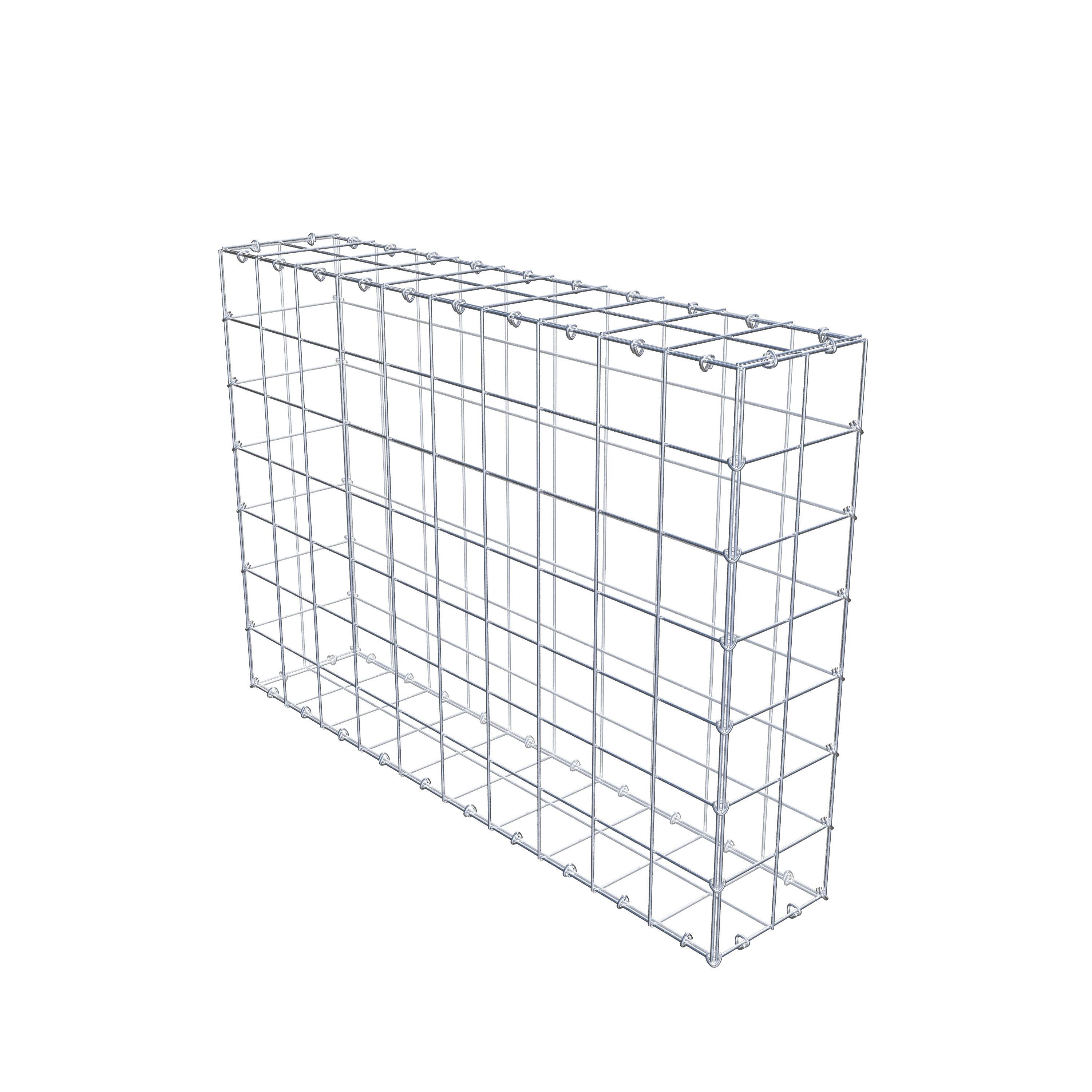 Gabion 100 cm x 70 cm x 20 cm (L x H x D), maskestørrelse 10 cm x 10 cm, C-ring