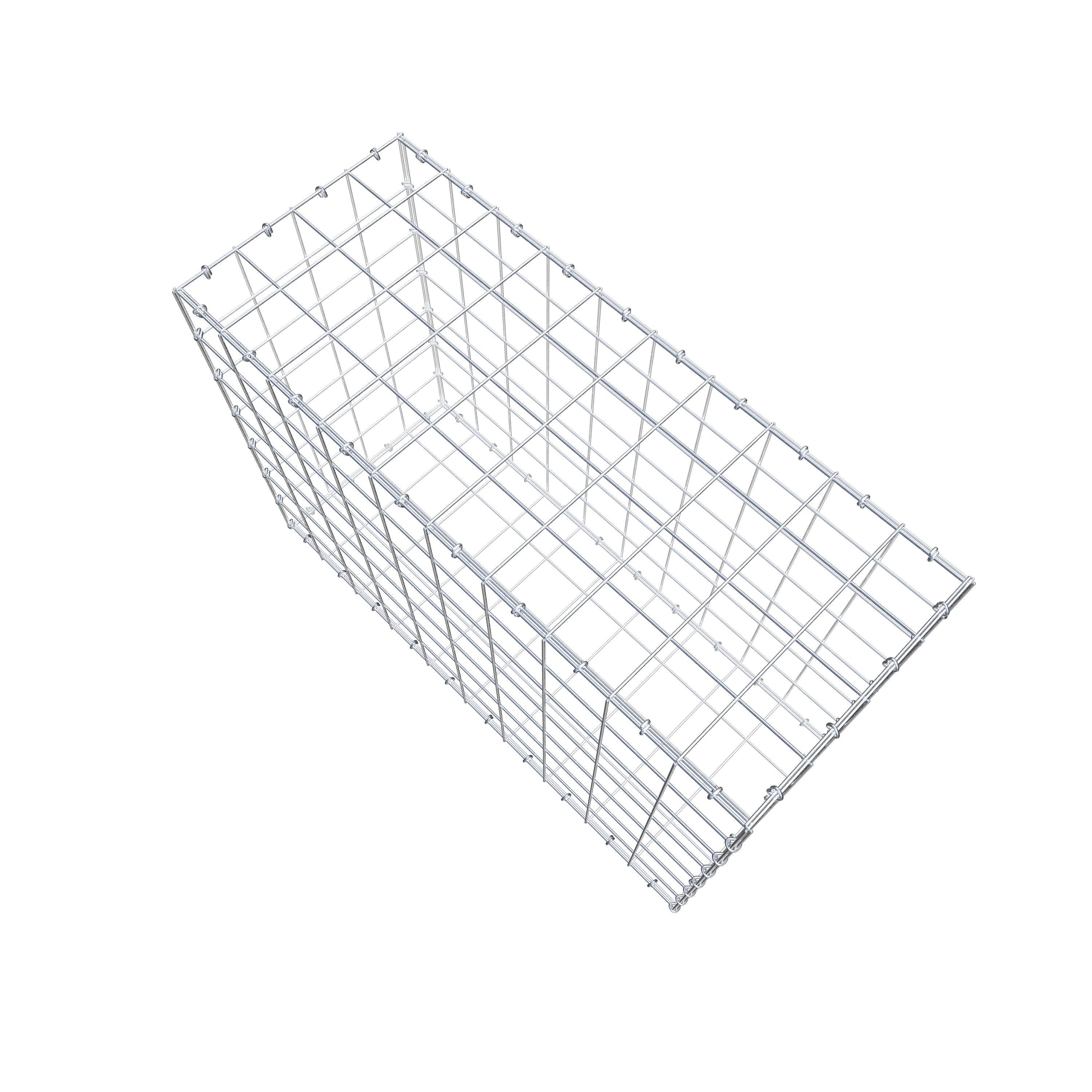 Schanskorf 100 cm x 70 cm x 40 cm (L x H x D), maaswijdte 10 cm x 10 cm, C-ring