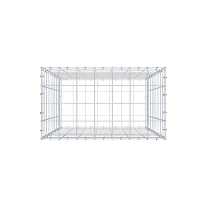 Gabion 100 cm x 70 cm x 40 cm (L x H x D), mesh size 10 cm x 10 cm, C-ring