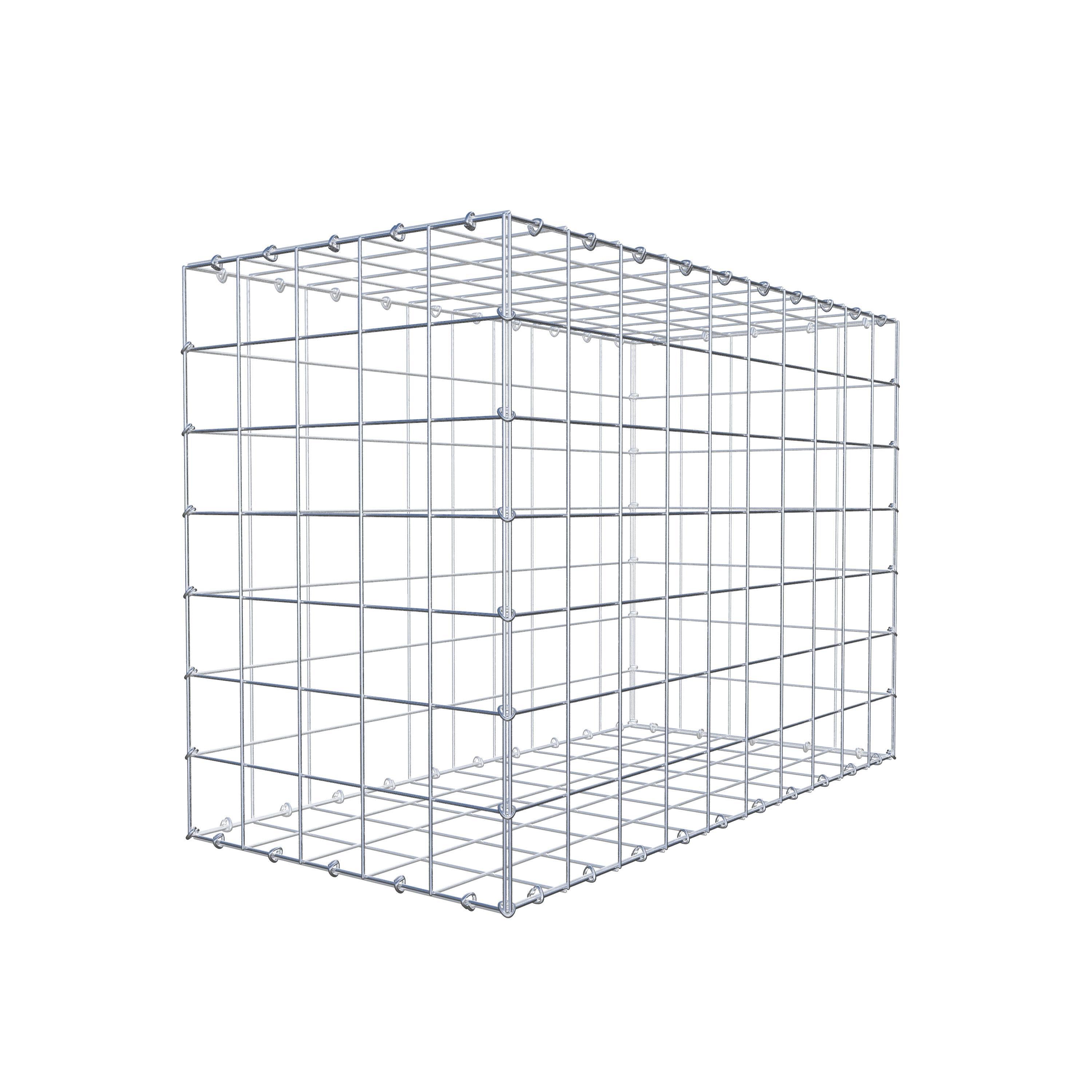 Schanskorf 100 cm x 70 cm x 50 cm (L x H x D), maaswijdte 10 cm x 10 cm, C-ring