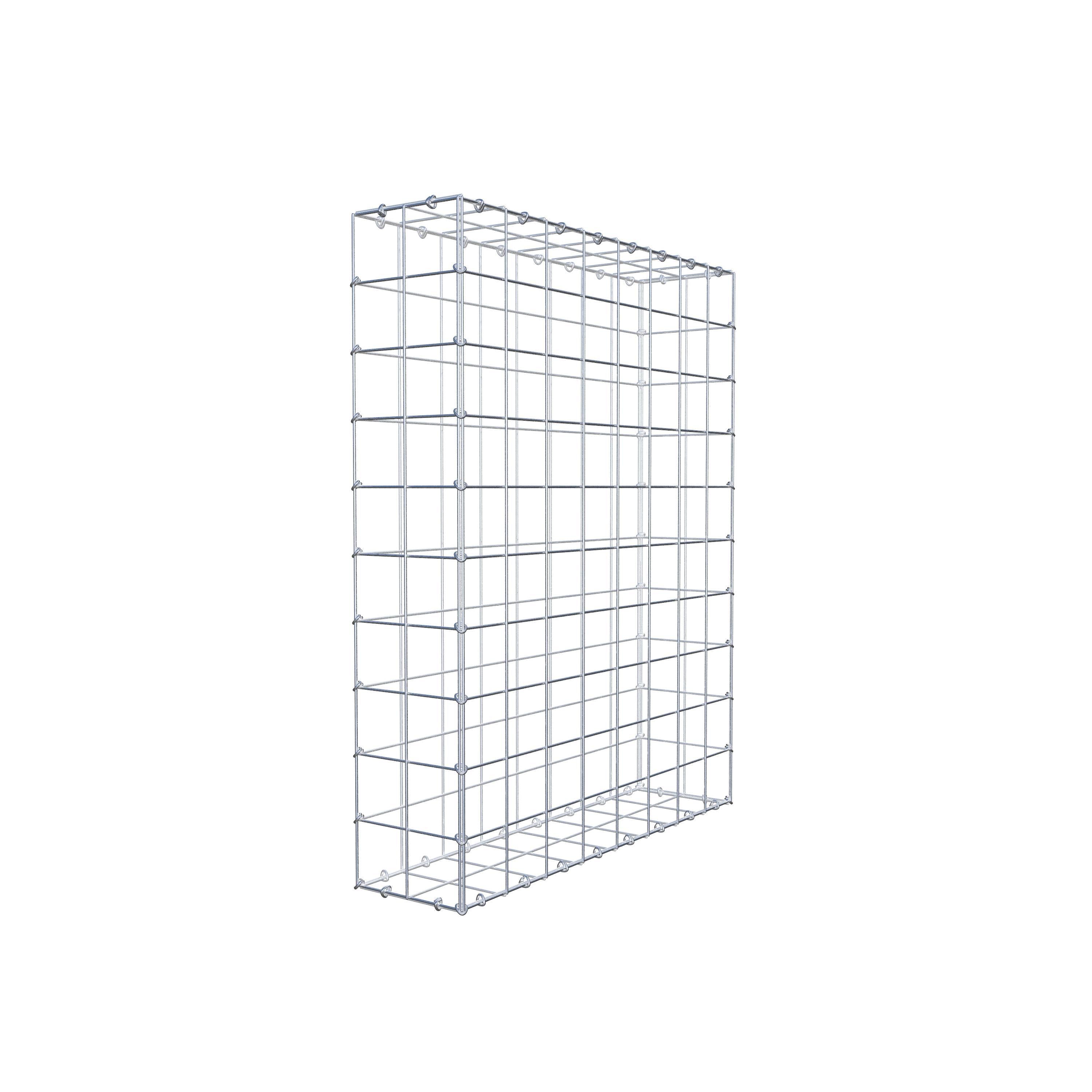 Schanskorf 100 cm x 80 cm x 20 cm (L x H x D), maaswijdte 10 cm x 10 cm, C-ring