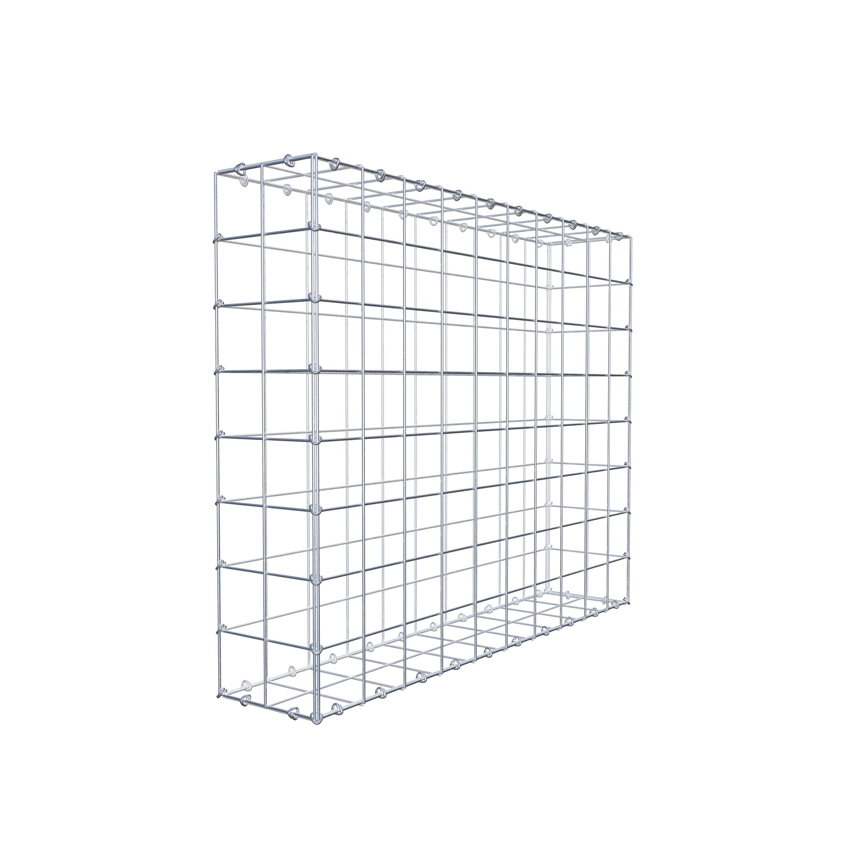 Schanskorf 100 cm x 80 cm x 20 cm (L x H x D), maaswijdte 10 cm x 10 cm, C-ring