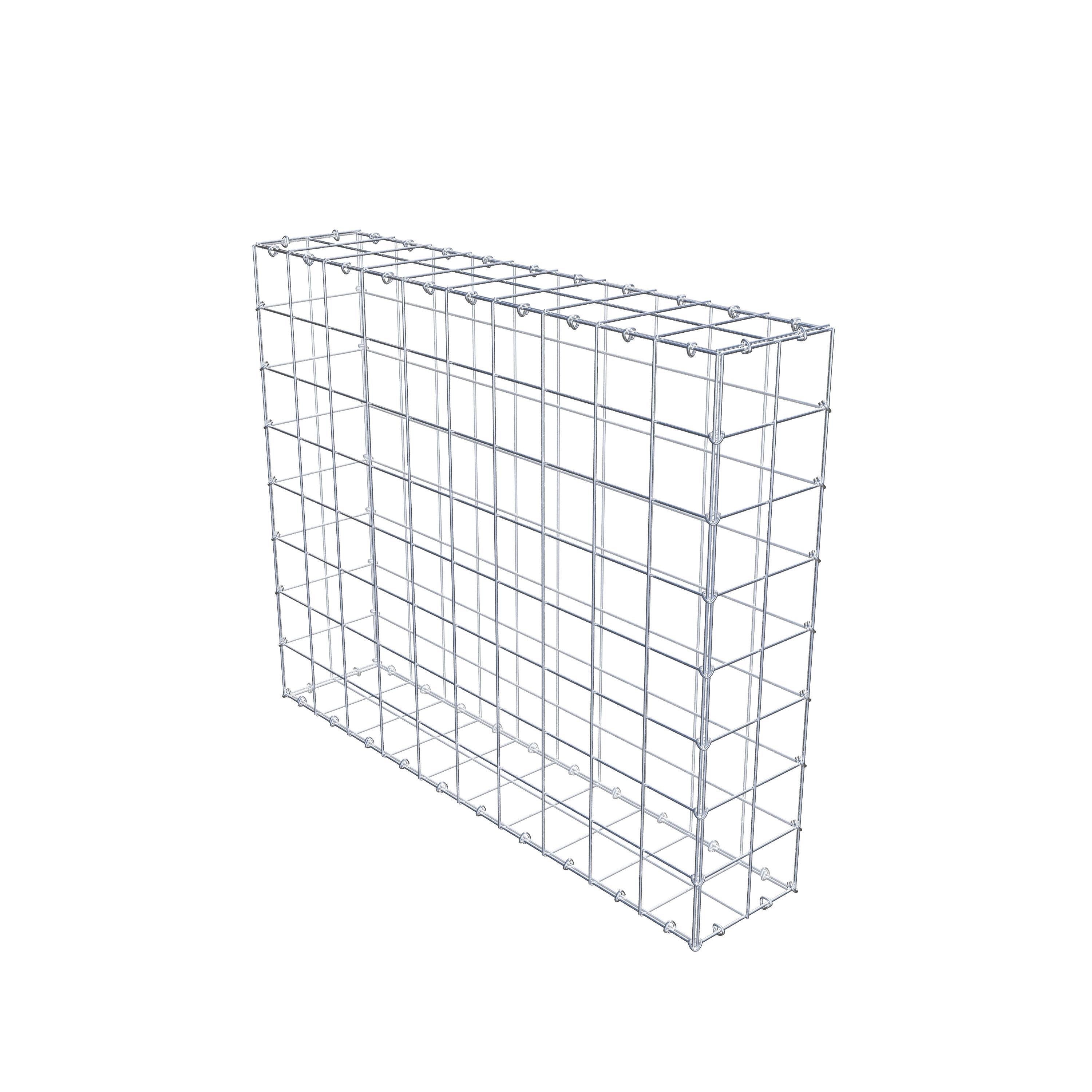 Schanskorf 100 cm x 80 cm x 20 cm (L x H x D), maaswijdte 10 cm x 10 cm, C-ring