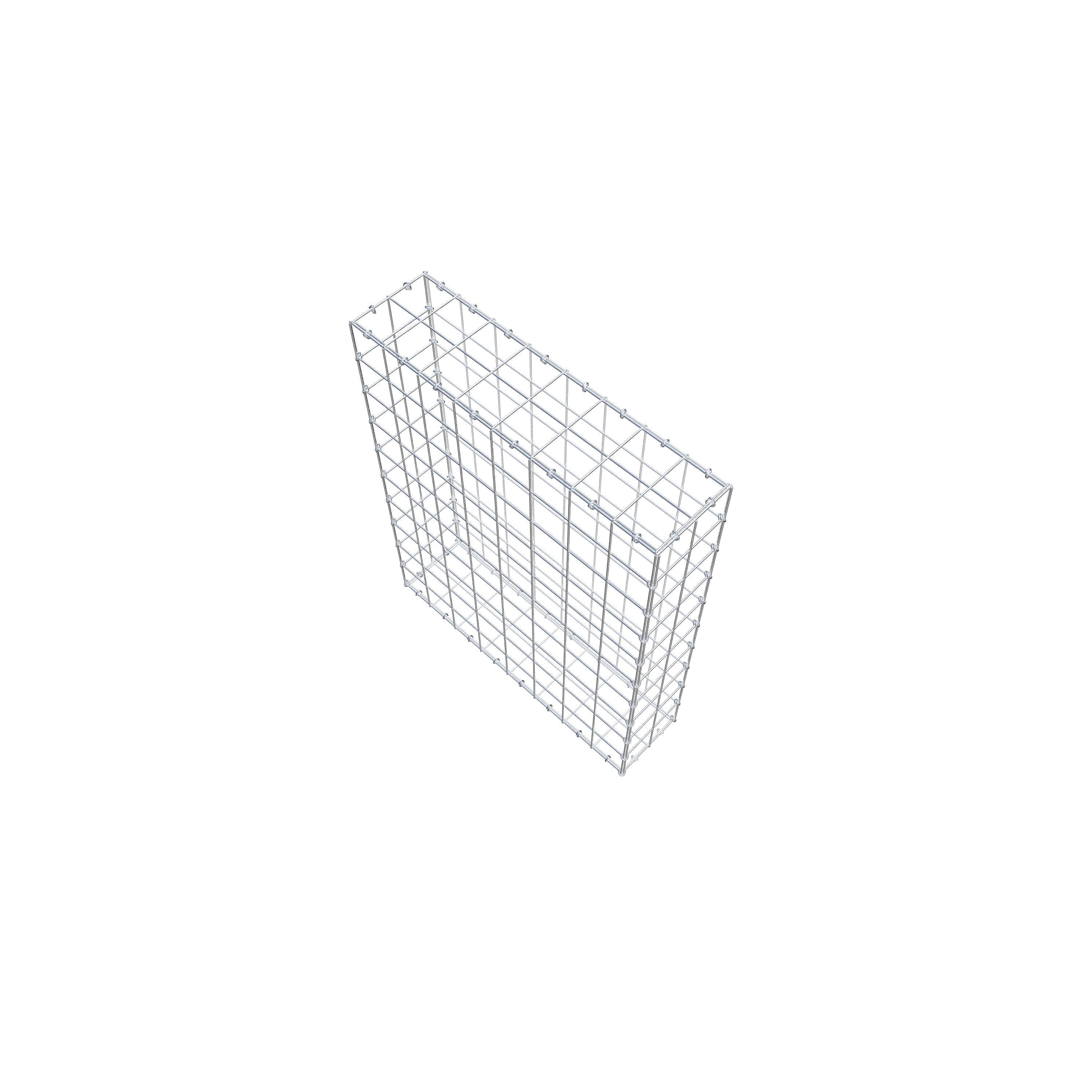 Schanskorf 100 cm x 80 cm x 20 cm (L x H x D), maaswijdte 10 cm x 10 cm, C-ring