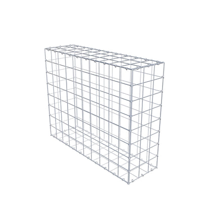 Gabion 100 cm x 80 cm x 30 cm (L x H x P), mailles 10 cm x 10 cm, anneau en C