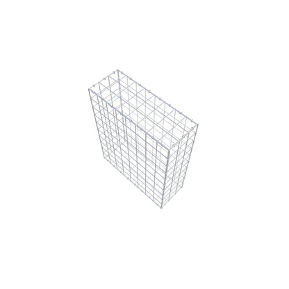 Gabion 100 cm x 80 cm x 30 cm (L x H x P), mailles 10 cm x 10 cm, anneau en C