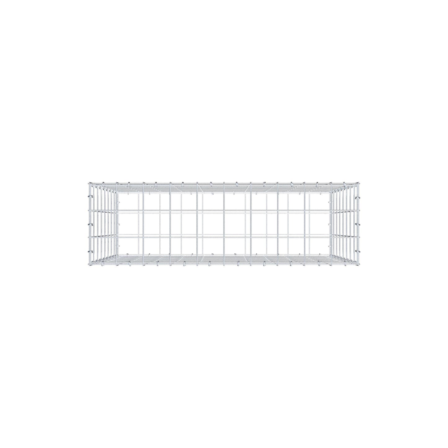 Gabion 100 cm x 80 cm x 30 cm (L x H x P), mailles 10 cm x 10 cm, anneau en C