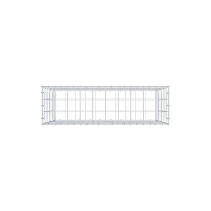 Gabion 100 cm x 80 cm x 30 cm (L x H x P), mailles 10 cm x 10 cm, anneau en C