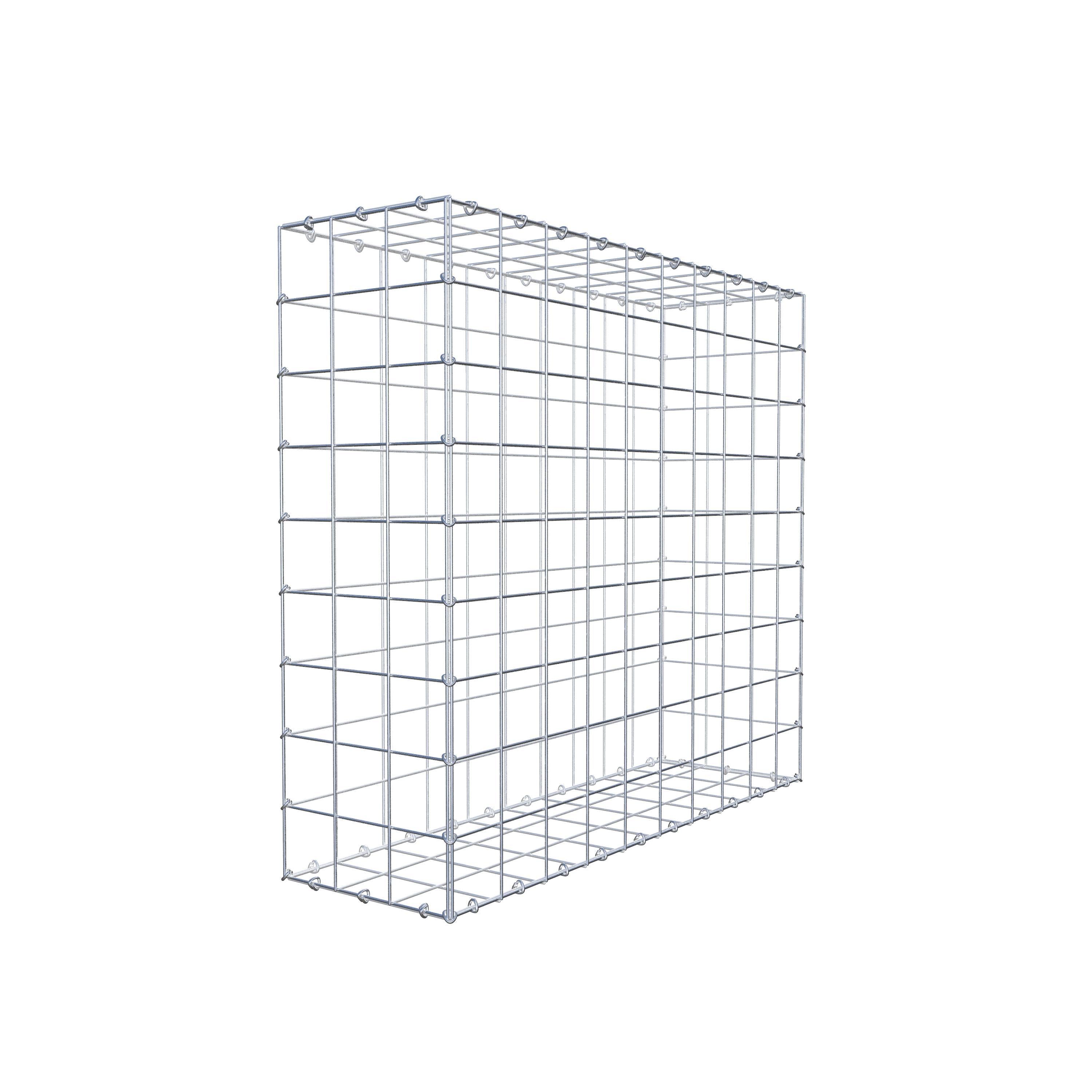 Schanskorf 100 cm x 90 cm x 30 cm (L x H x D), maaswijdte 10 cm x 10 cm, C-ring