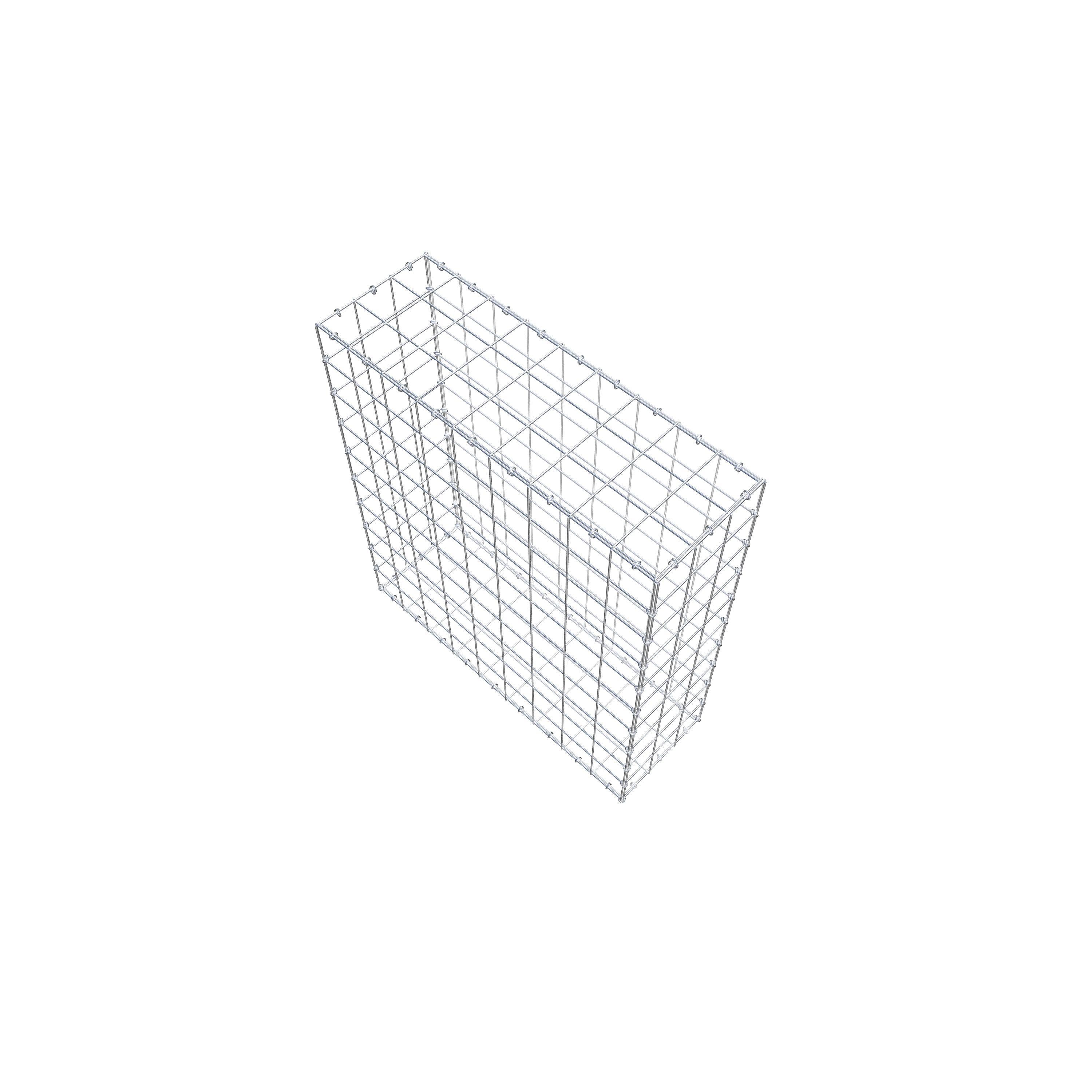 Schanskorf 100 cm x 90 cm x 30 cm (L x H x D), maaswijdte 10 cm x 10 cm, C-ring