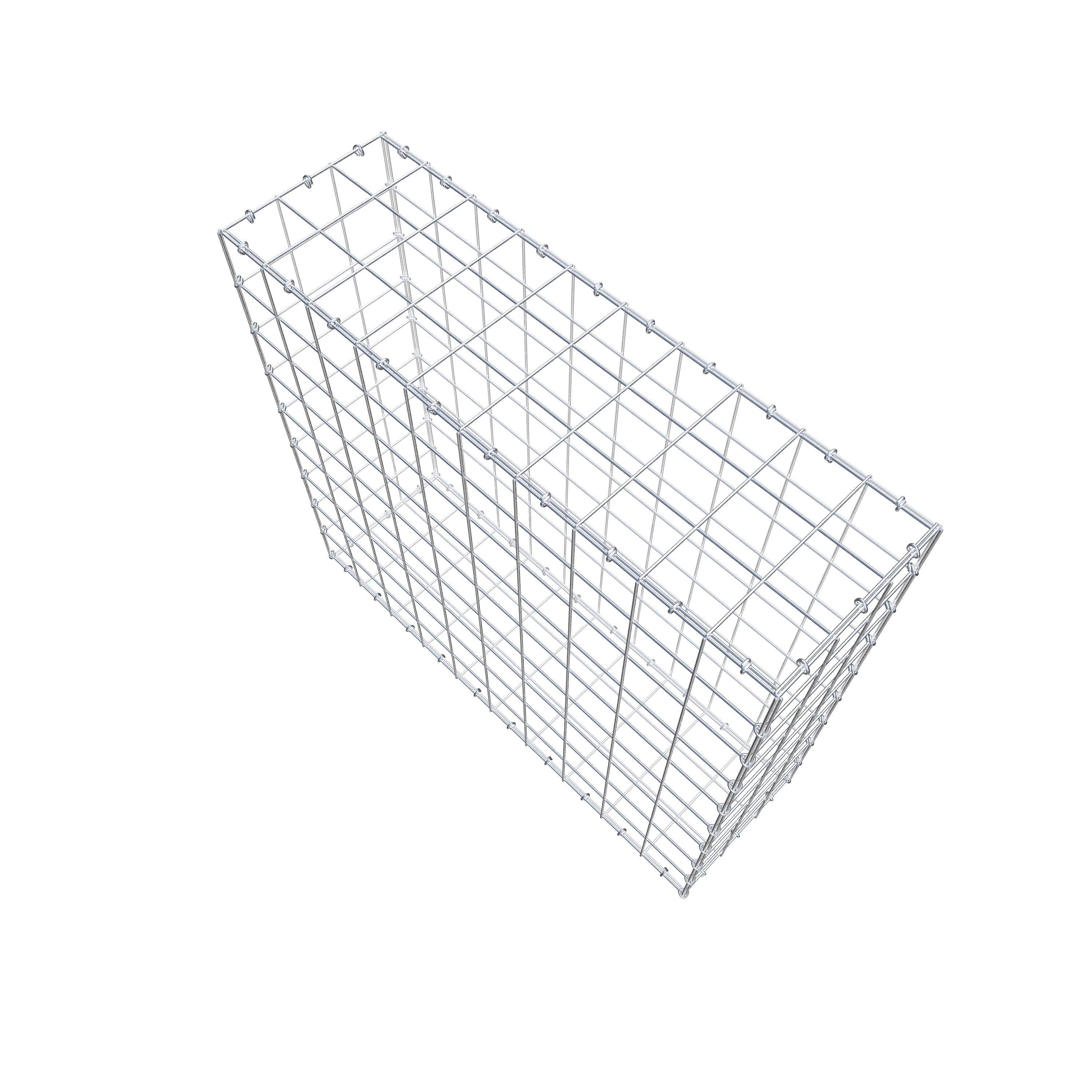 Schanskorf 100 cm x 90 cm x 30 cm (L x H x D), maaswijdte 10 cm x 10 cm, C-ring