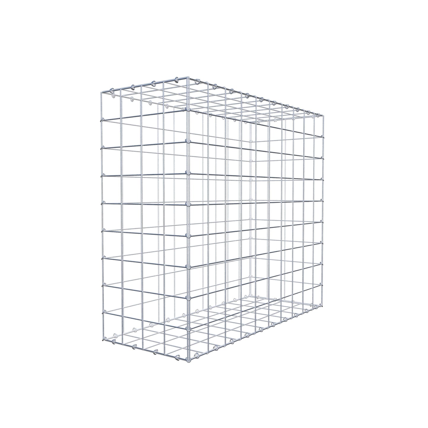 Gabion 100 cm x 90 cm x 40 cm (L x H x D), maskstorlek 10 cm x 10 cm, C-ring