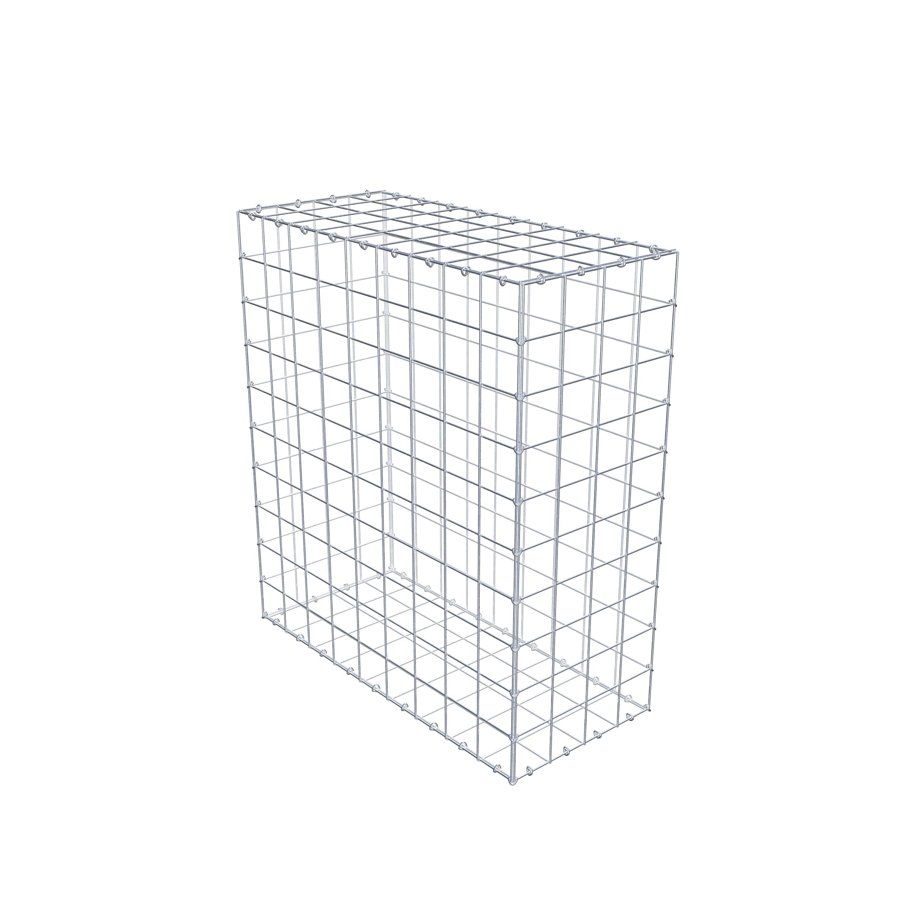 Schanskorf 100 cm x 90 cm x 40 cm (L x H x D), maaswijdte 10 cm x 10 cm, C-ring