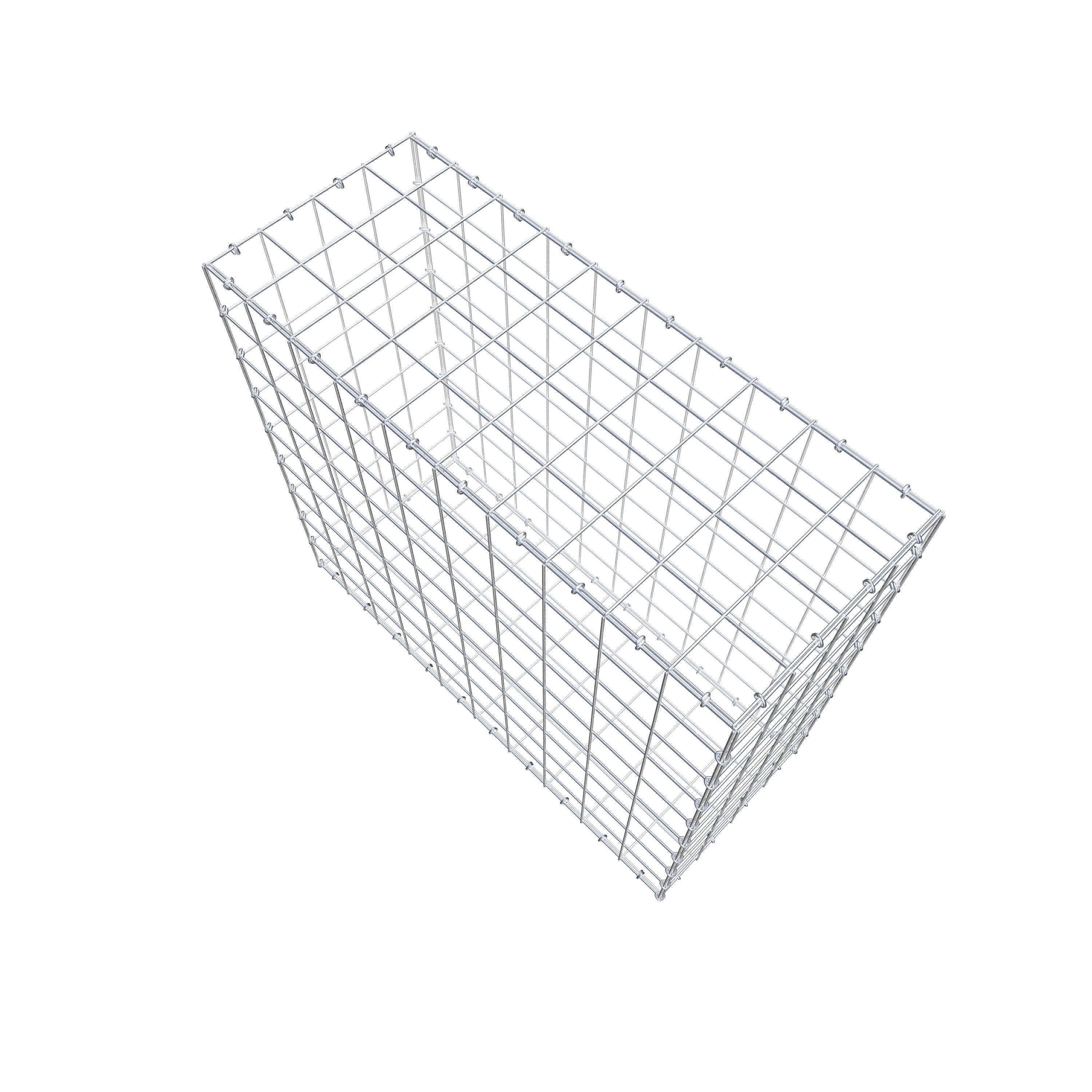 Gabion 100 cm x 90 cm x 40 cm (L x H x D), maskestørrelse 10 cm x 10 cm, C-ring