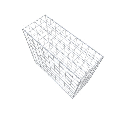 Gabion 100 cm x 90 cm x 40 cm (L x H x D), maskstorlek 10 cm x 10 cm, C-ring