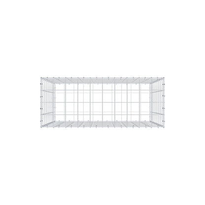 Gabion 100 cm x 90 cm x 40 cm (L x H x D), maskstorlek 10 cm x 10 cm, C-ring