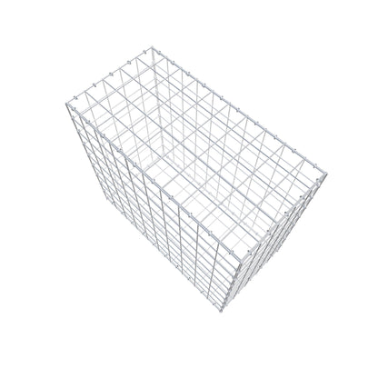 Gabion 100 cm x 90 cm x 50 cm (L x H x D), maskestørrelse 10 cm x 10 cm, C-ring