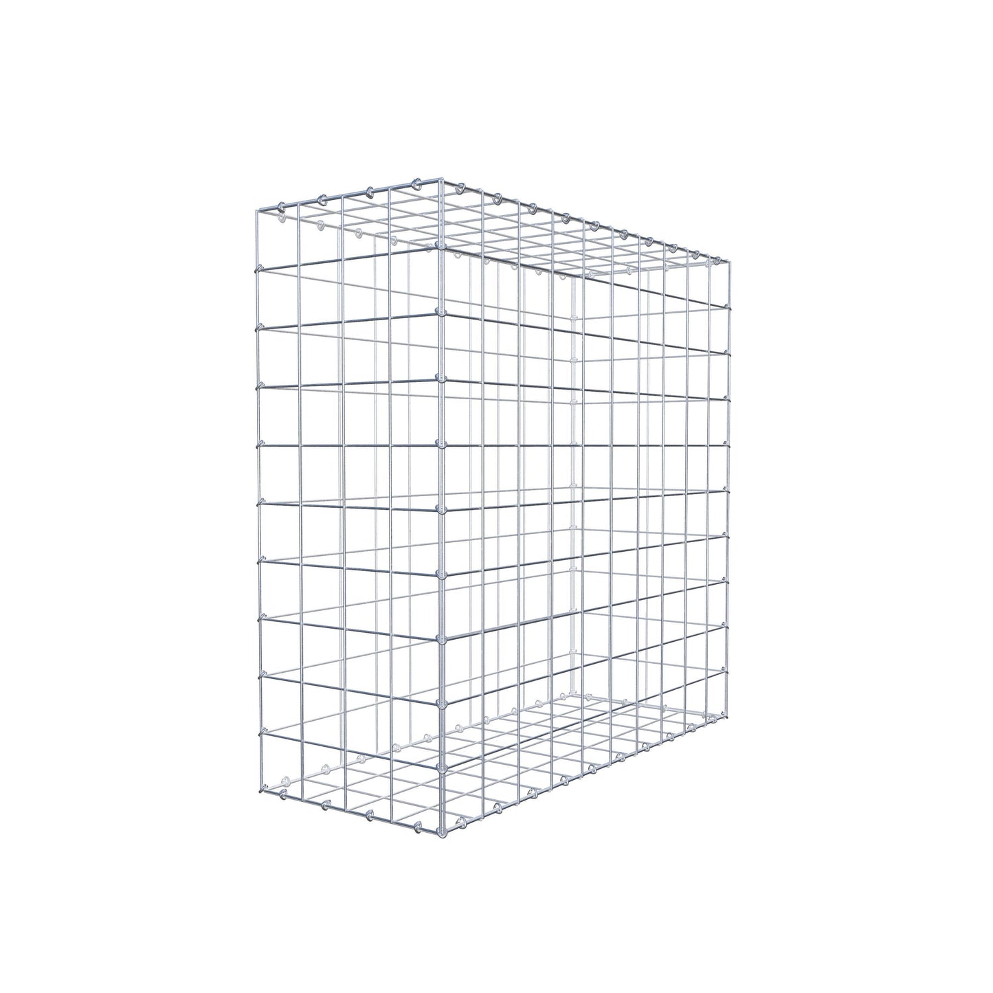 Gabion 100 cm x 100 cm x 40 cm (L x H x D), maskestørrelse 10 cm x 10 cm, C-ring