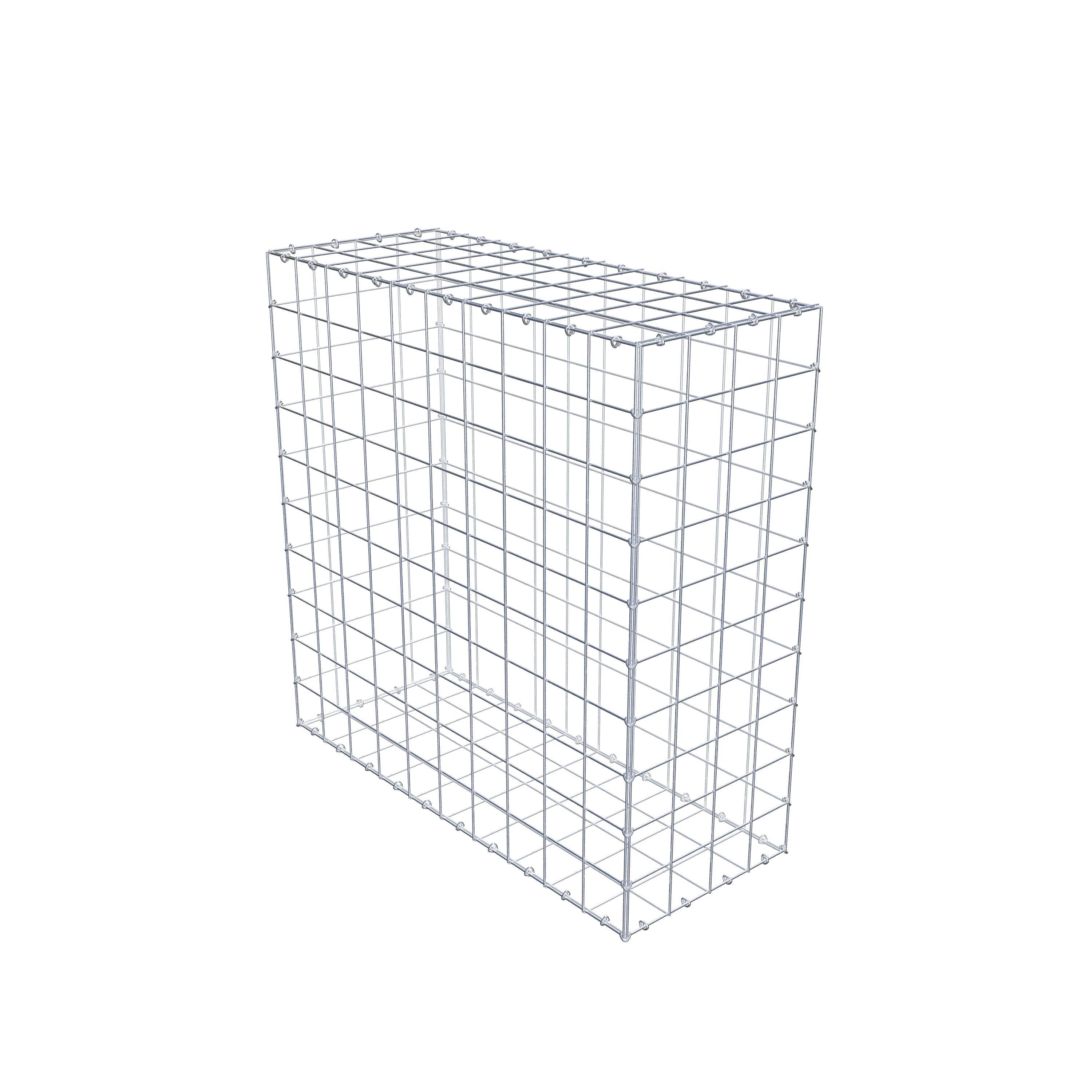 Schanskorf 100 cm x 100 cm x 40 cm (L x H x D), maaswijdte 10 cm x 10 cm, C-ring