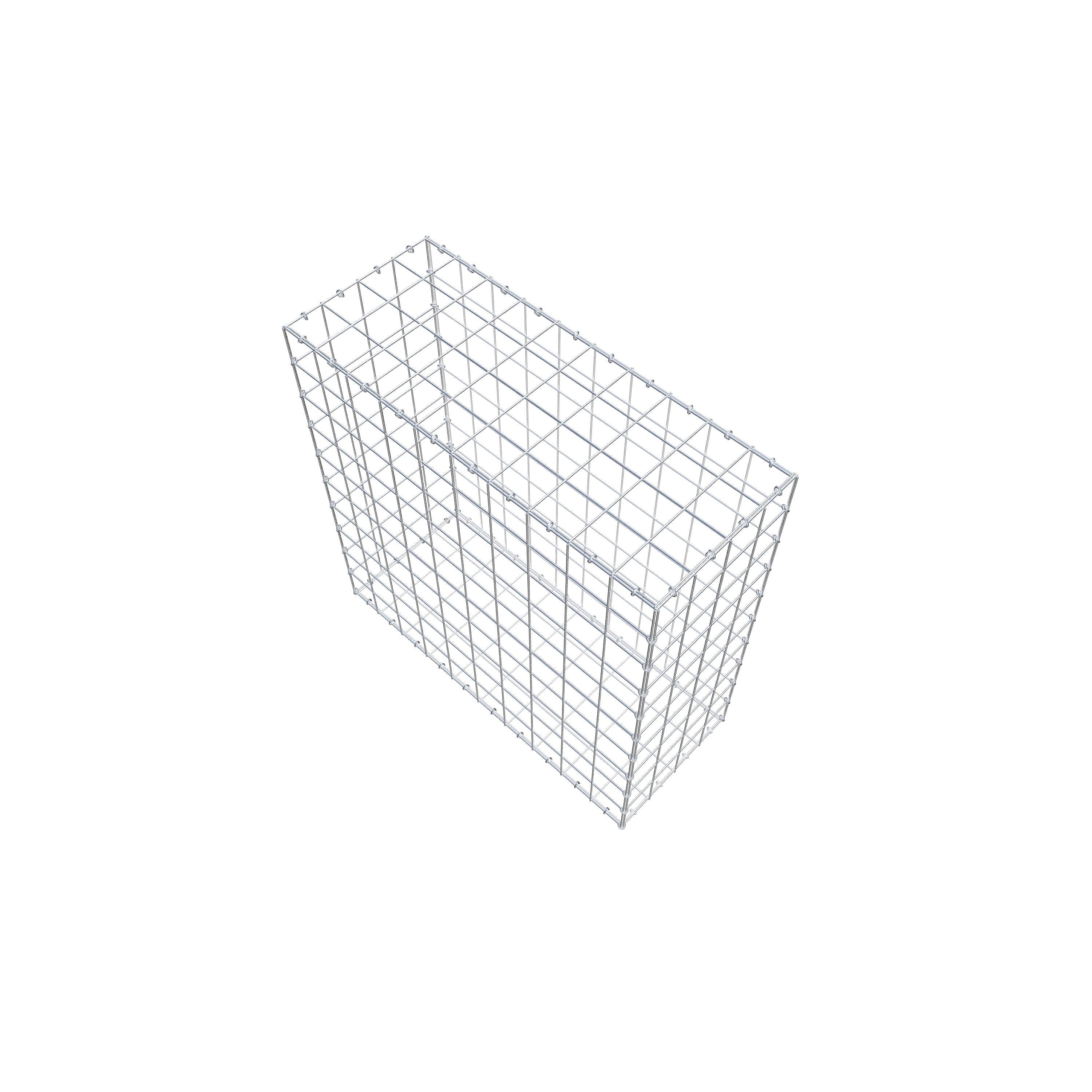 Schanskorf 100 cm x 100 cm x 40 cm (L x H x D), maaswijdte 10 cm x 10 cm, C-ring