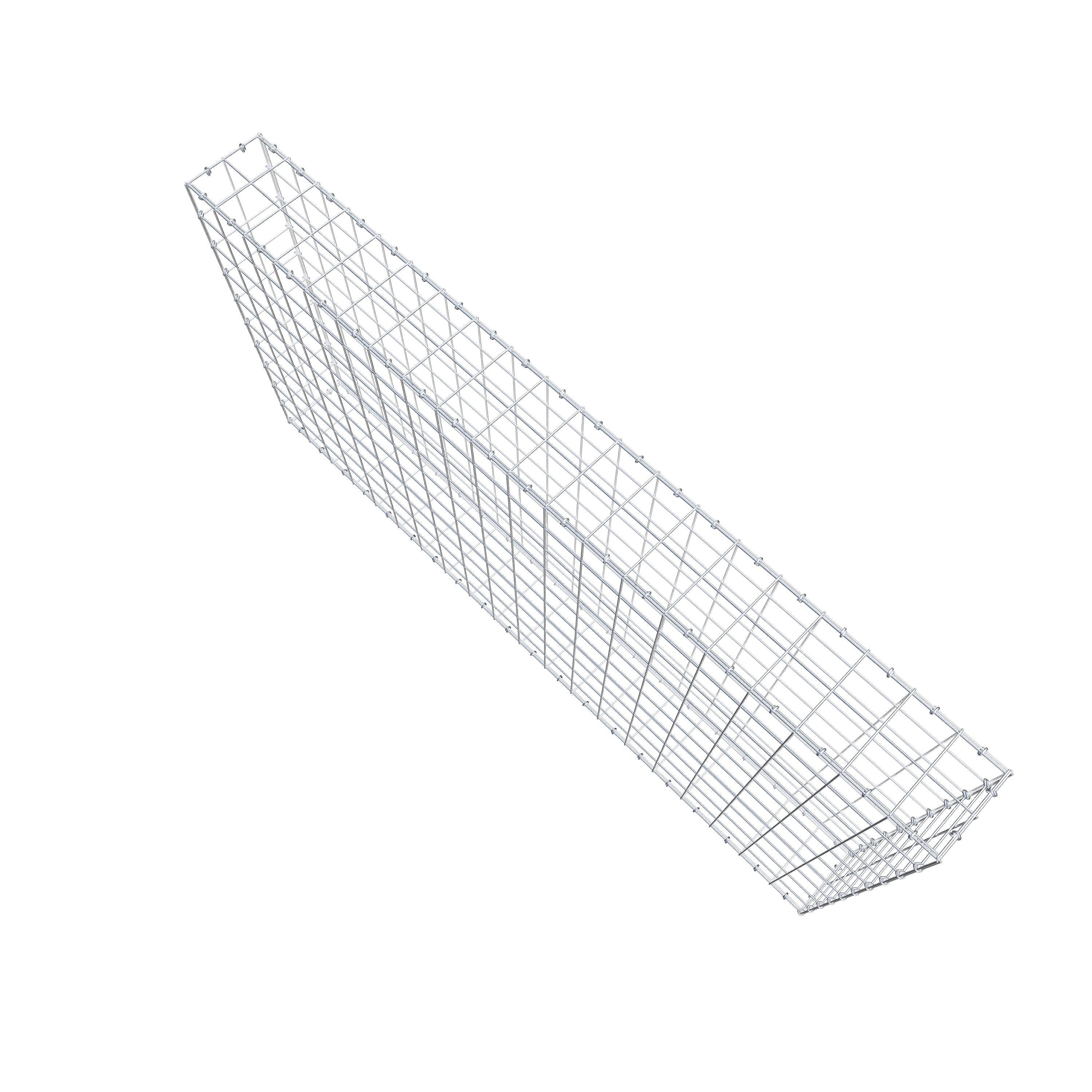 Schanskorf 200 cm x 100 cm x 20 cm (L x H x D), maaswijdte 10 cm x 10 cm, C-ring