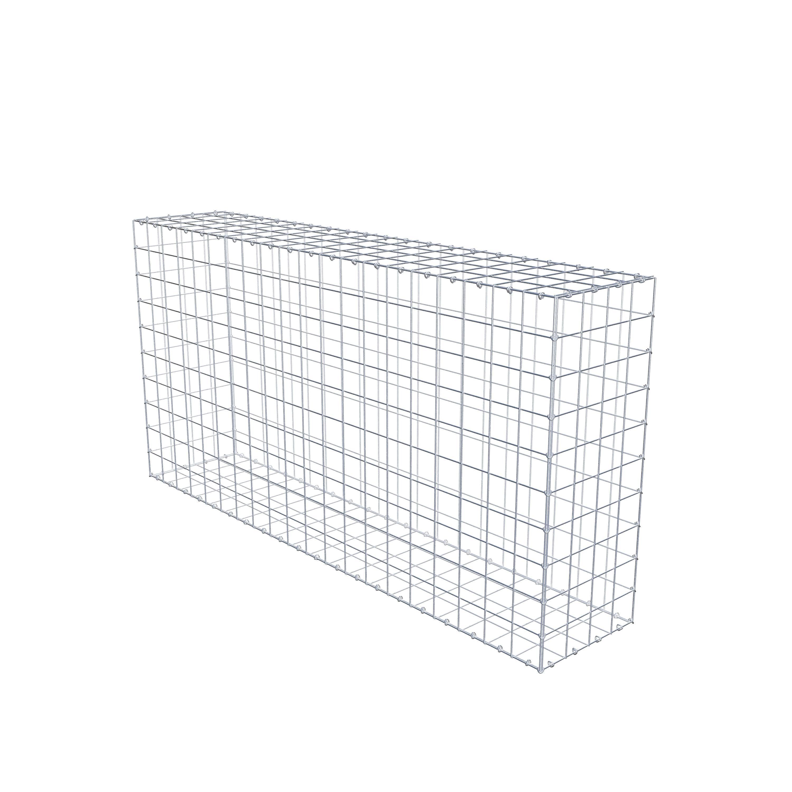 Gabione 200 cm x 100 cm x 40 cm (L x H x T), Maschenweite 10 cm x 10 cm, C-Ring