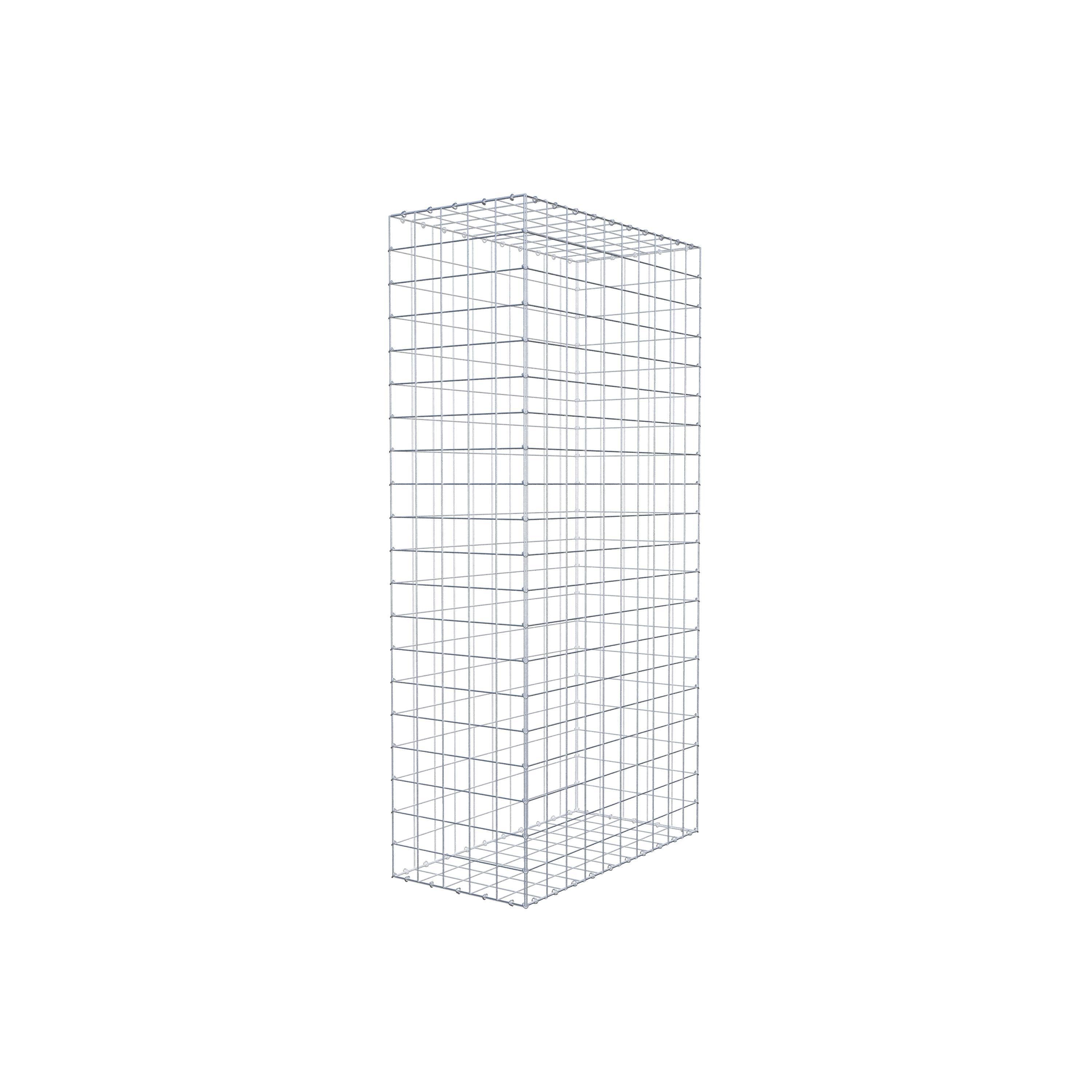 Schanskorf 200 cm x 100 cm x 50 cm (L x H x D), maaswijdte 10 cm x 10 cm, C-ring