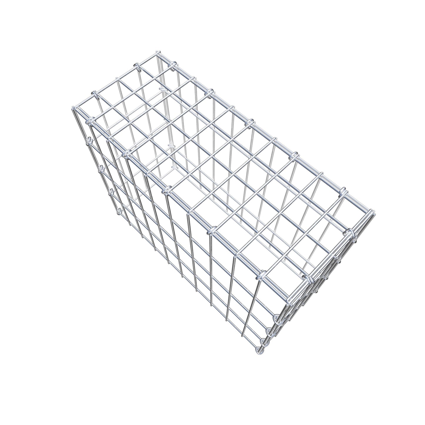 Fourche rapportée type 3 50 cm x 40 cm x 20 cm (L x H x P), mailles 5 cm x 10 cm, anneau C