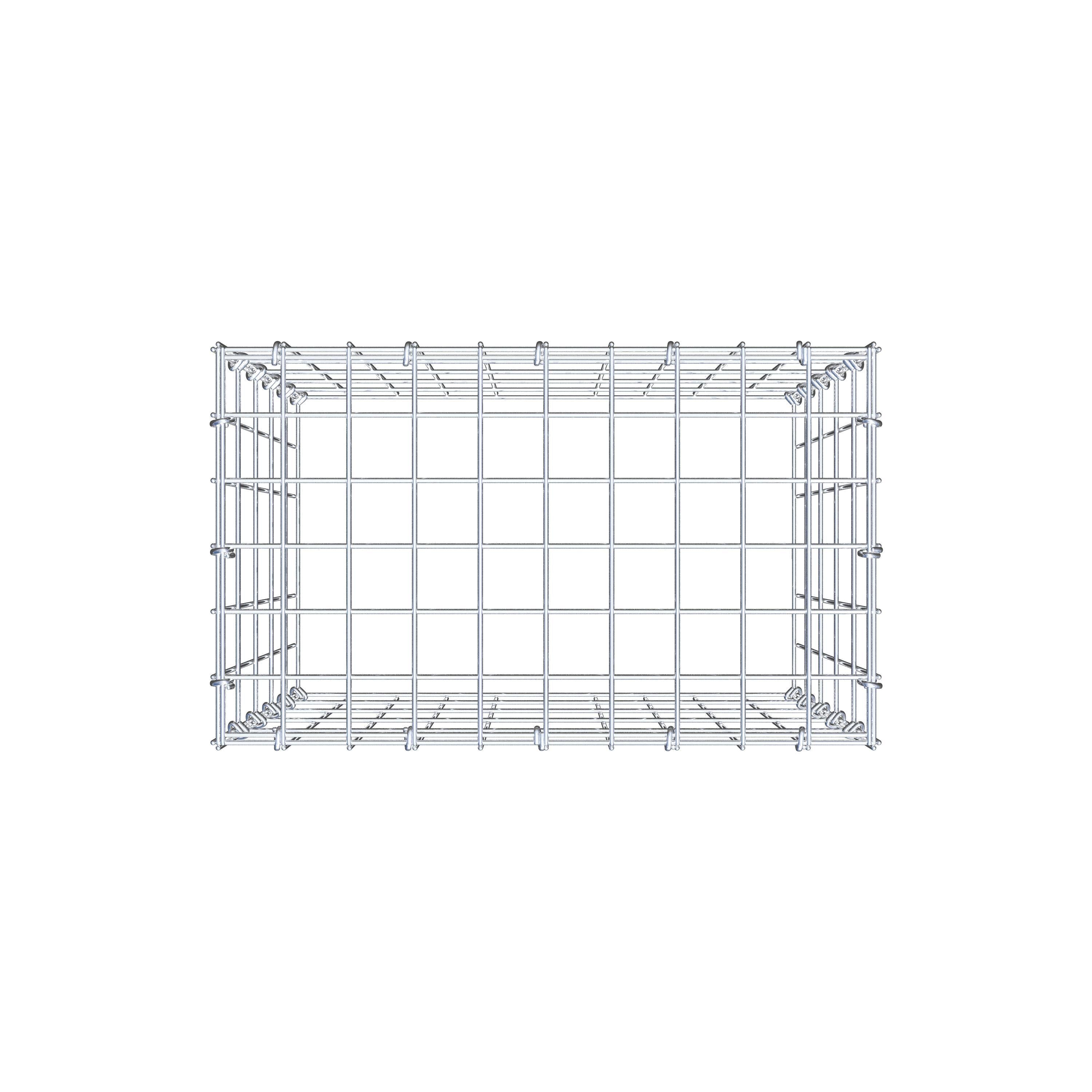 Schanskorf type 3 50 cm x 50 cm x 30 cm (L x H x D), maaswijdte 5 cm x 10 cm, C-ring