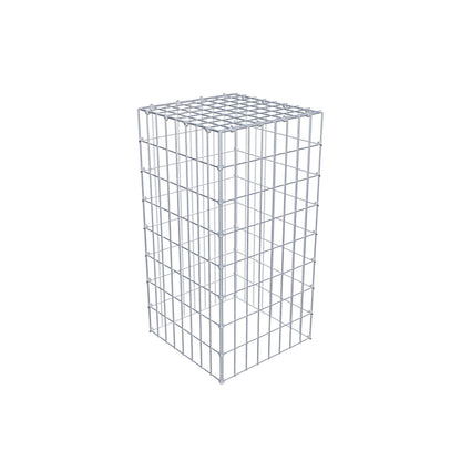 Monteret gabion type 3 80 cm x 40 cm x 40 cm (L x H x D), maskestørrelse 5 cm x 10 cm, C-ring