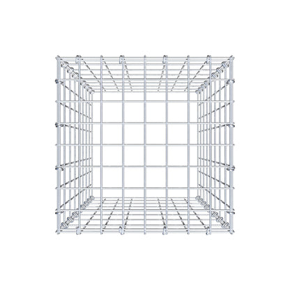 Monteret gabion type 3 80 cm x 40 cm x 40 cm (L x H x D), maskestørrelse 5 cm x 10 cm, C-ring