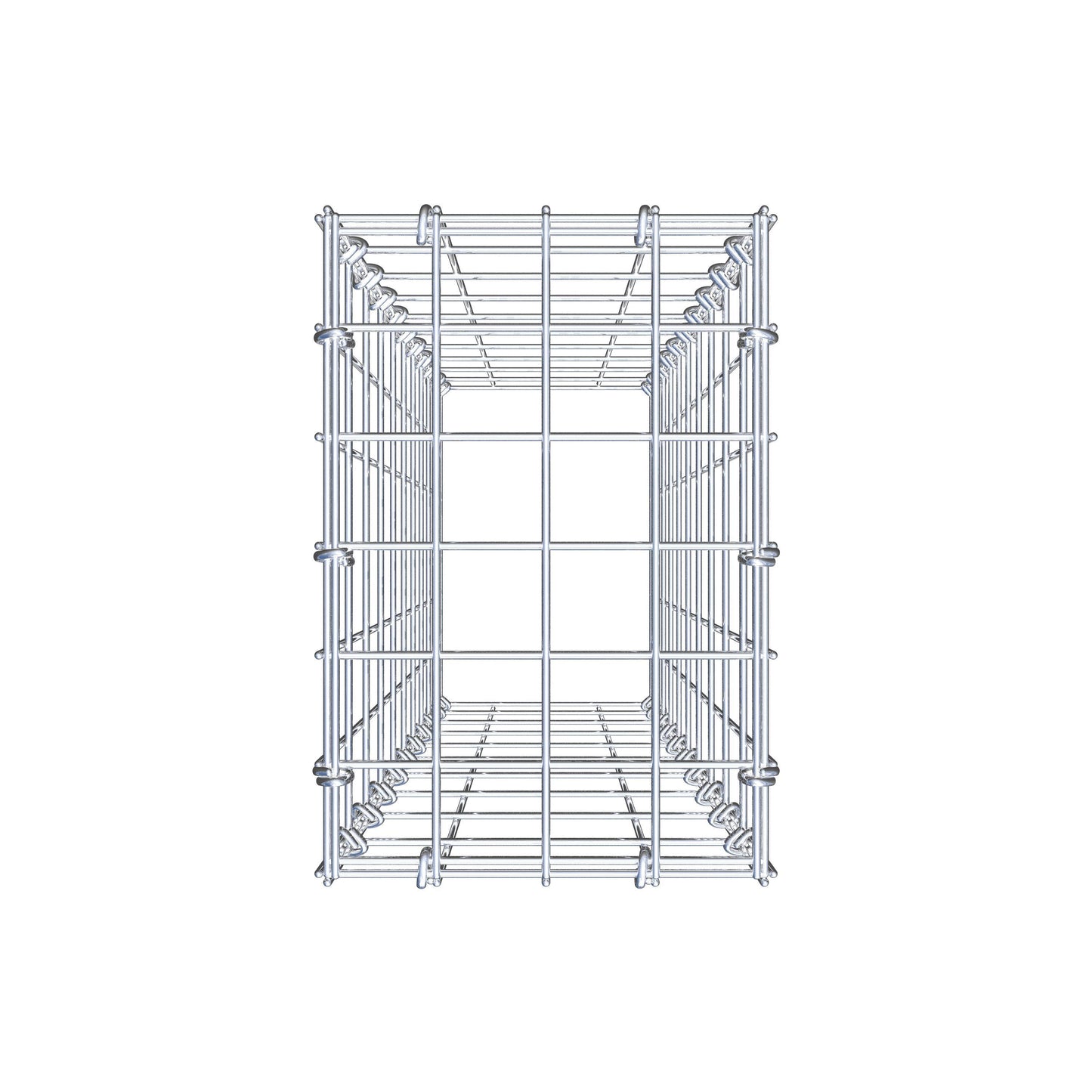 Gavión complementario de tipo 3 100 cm x 20 cm x 30 cm (L x A x P), malla 5 cm x 10 cm, anillo en C