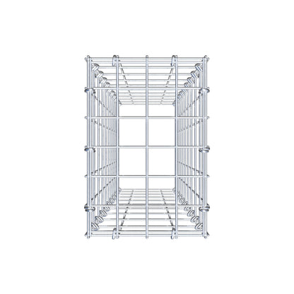 Gavión complementario de tipo 3 100 cm x 20 cm x 30 cm (L x A x P), malla 5 cm x 10 cm, anillo en C