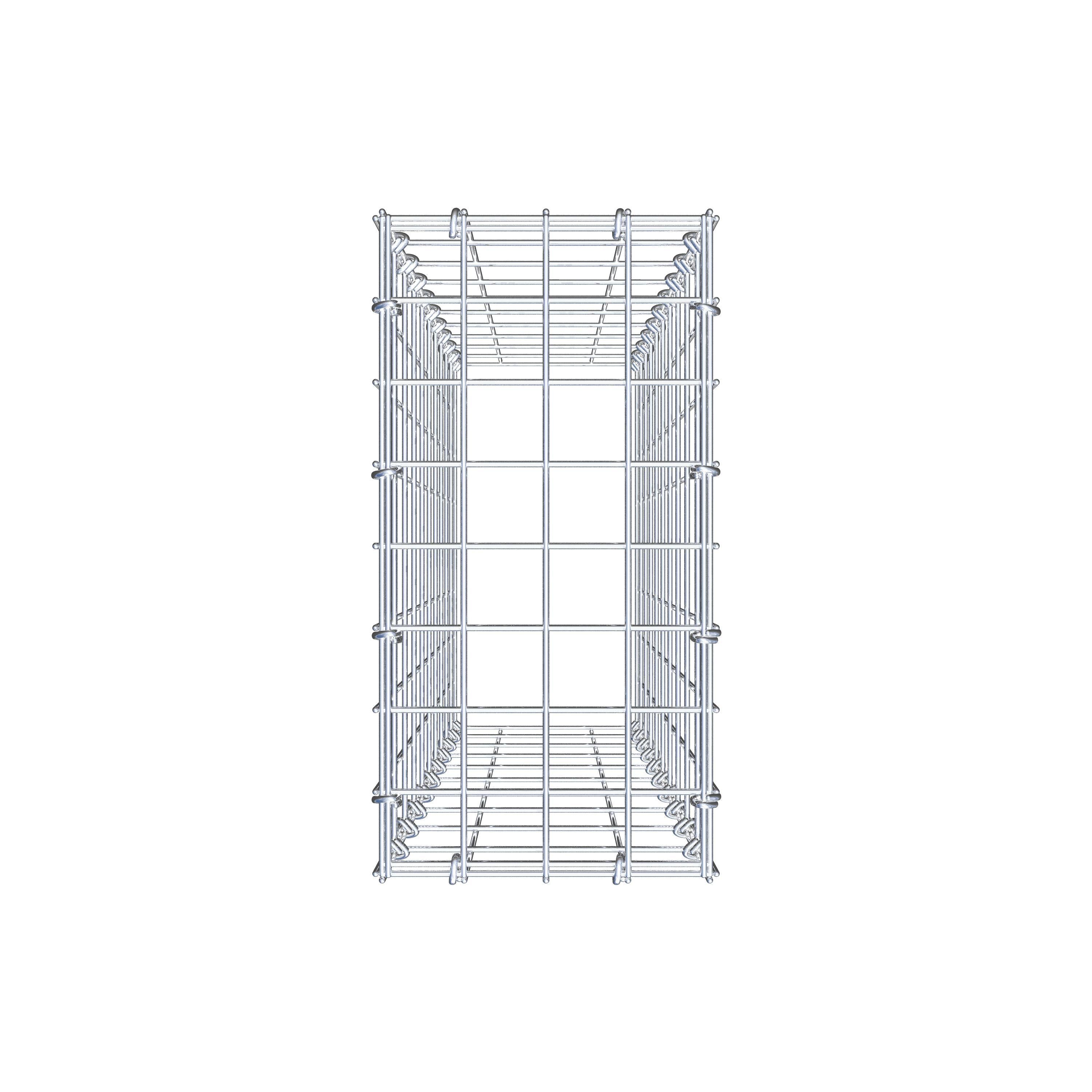 Schanskorf type 3 100 cm x 20 cm x 40 cm (L x H x D), maaswijdte 5 cm x 10 cm, C-ring