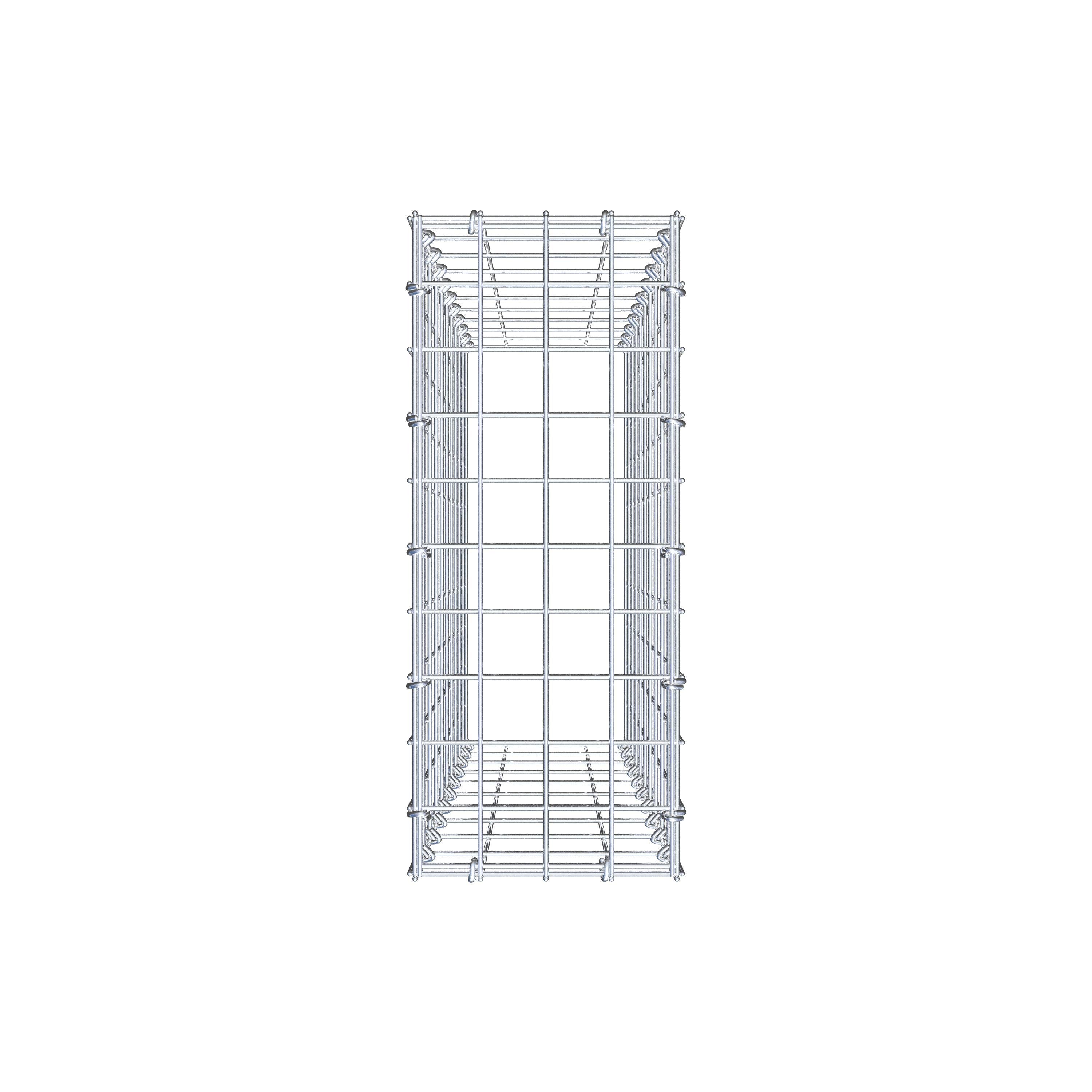 Schanskorf type 3 100 cm x 20 cm x 50 cm (L x H x D), maaswijdte 5 cm x 10 cm, C-ring