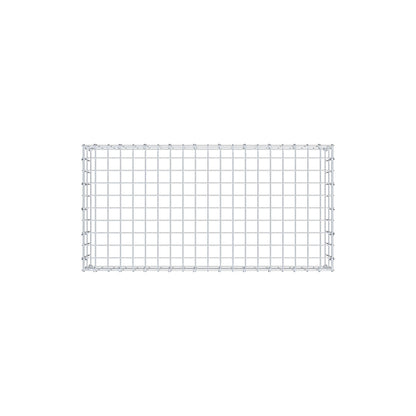 Typ 3 påbyggnadsgabion 100 cm x 20 cm x 50 cm (L x H x D), maskstorlek 5 cm x 10 cm, C-ring
