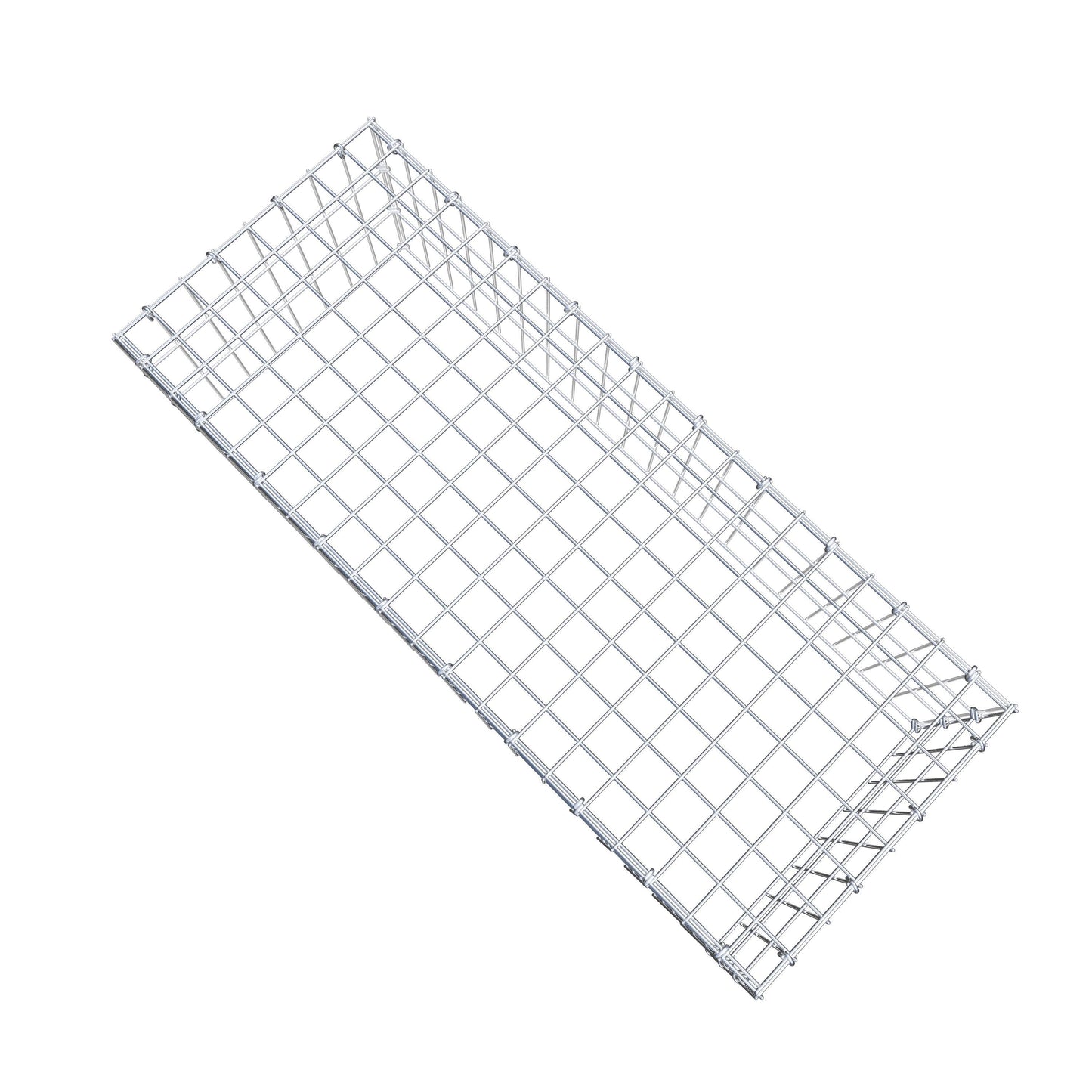 Anbaugabione Typ 3 100 cm x 30 cm x 40 cm (L x H x T), Maschenweite 5 cm x 10 cm, C-Ring