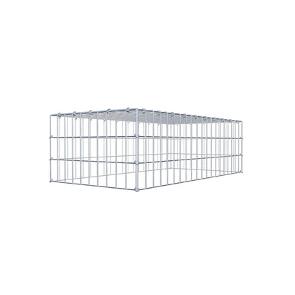 Anbaugabione Typ 3 100 cm x 30 cm x 50 cm (L x H x T), Maschenweite 5 cm x 10 cm, C-Ring