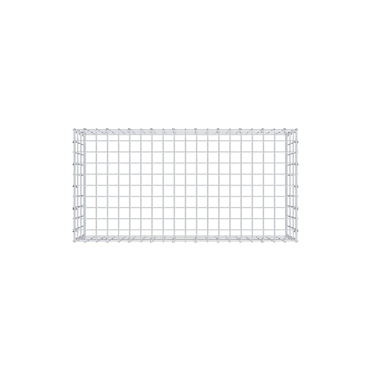 Anbaugabione Typ 3 100 cm x 30 cm x 50 cm (L x H x T), Maschenweite 5 cm x 10 cm, C-Ring